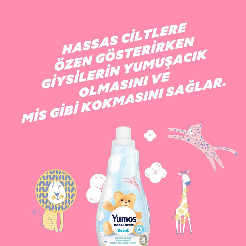 Extra Doğal Özler Bebek Konsantre Yumuşatıcı 50 Yıkama 1200 ml