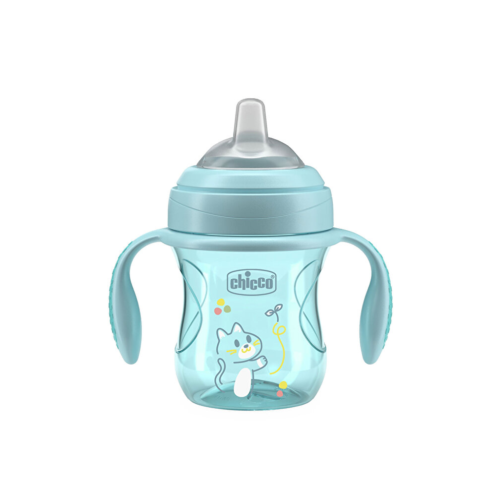 Yumuşak Uçlu Alıştırma Bardağı 4+ Ay 200 ml Erkek