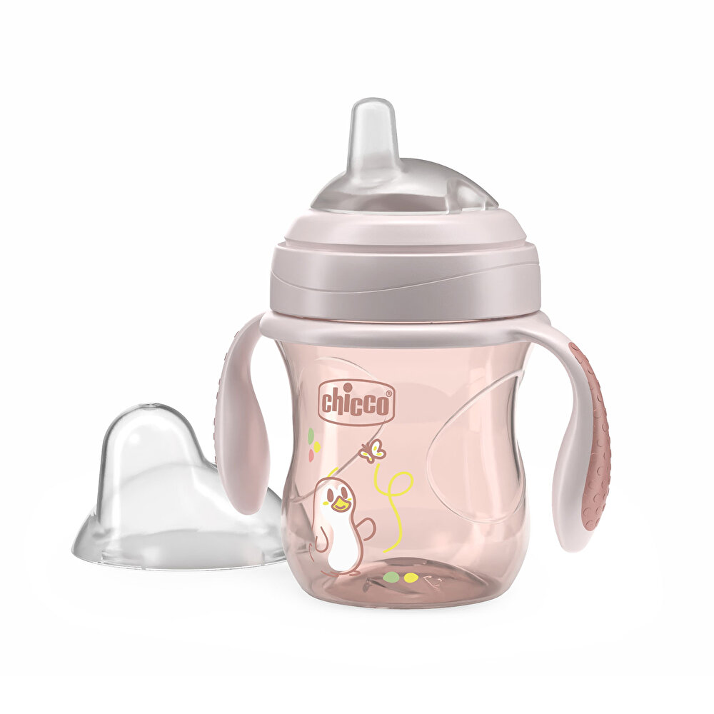 Yumuşak Uçlu Alıştırma Bardağı 4+ Ay 200 ml Kız