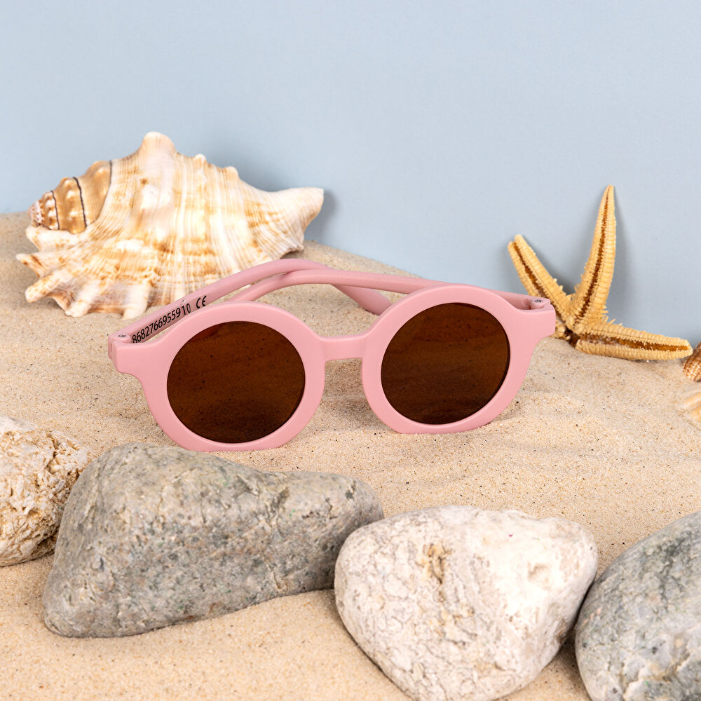 Yuvarlak Çerçeve Güneş Gözlüğü Kız Bebek Kız Bebek