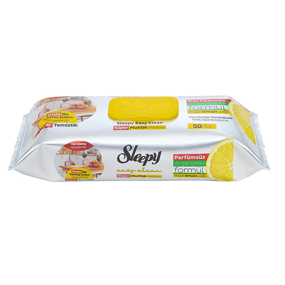 Yüzey Temizlik Süper Mutfak Havlusu Limon 50 Adet