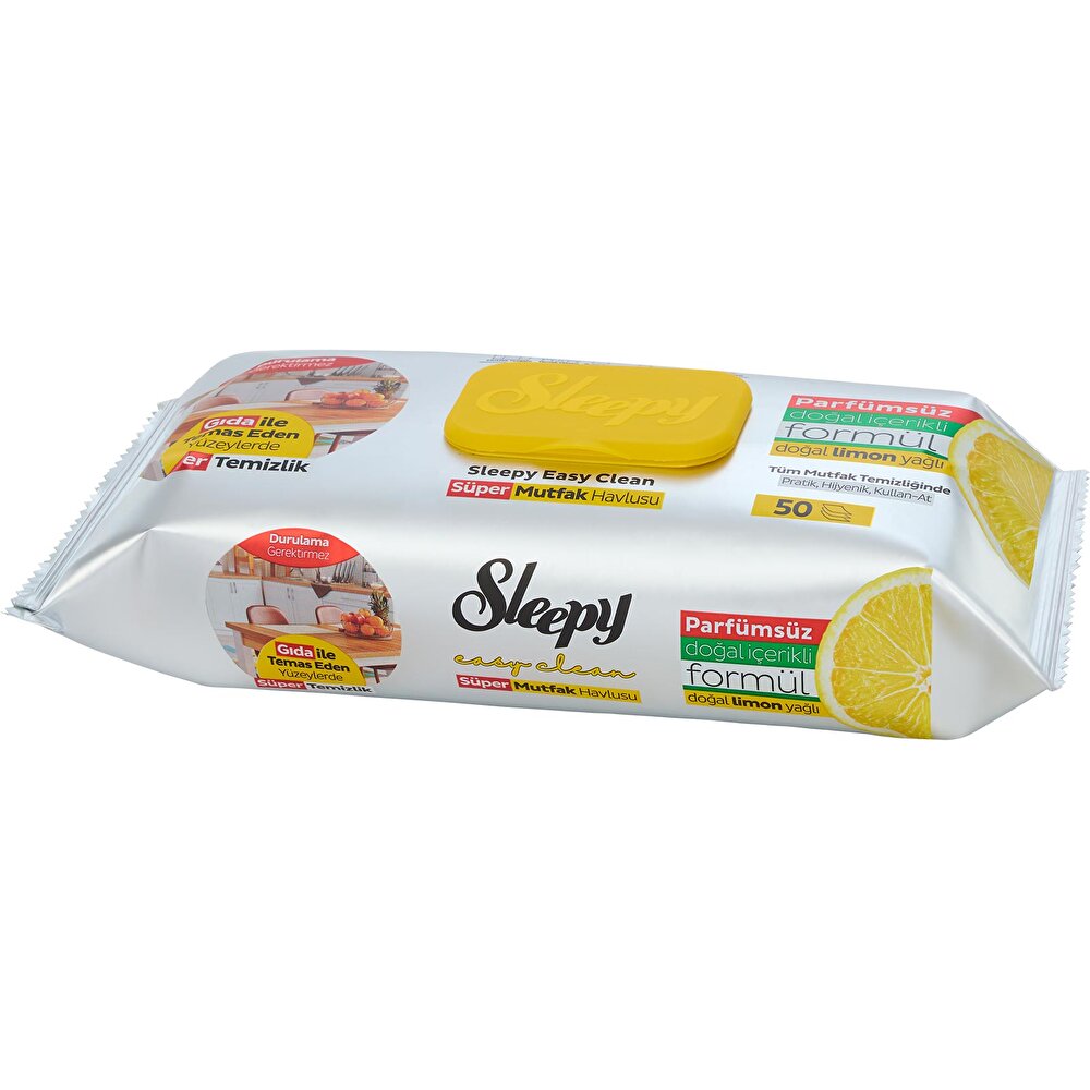 Yüzey Temizlik Süper Mutfak Havlusu Limon 50 Adet