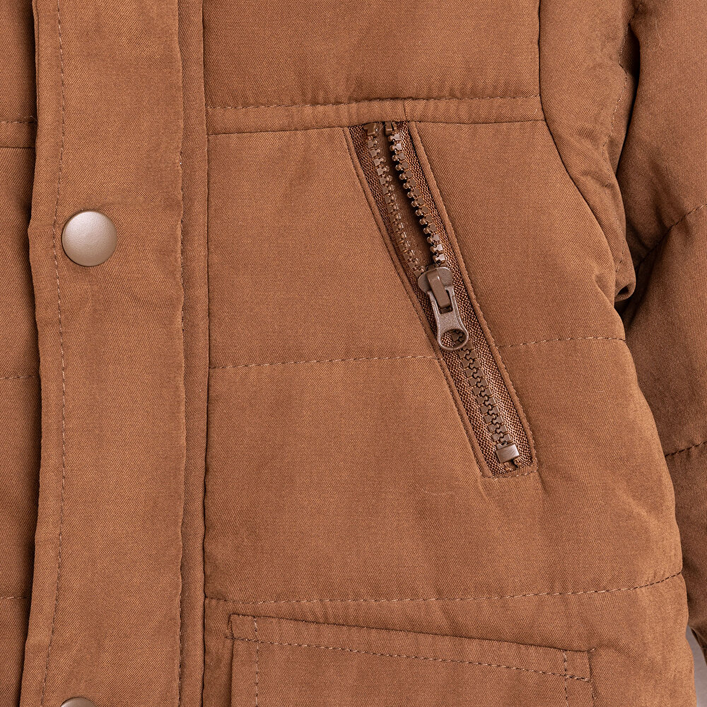 Kapitoneli Kapüşonlu Mont Erkek Bebek