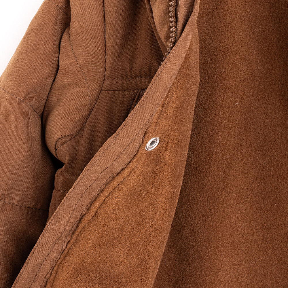 Kapitoneli Kapüşonlu Mont Erkek Bebek