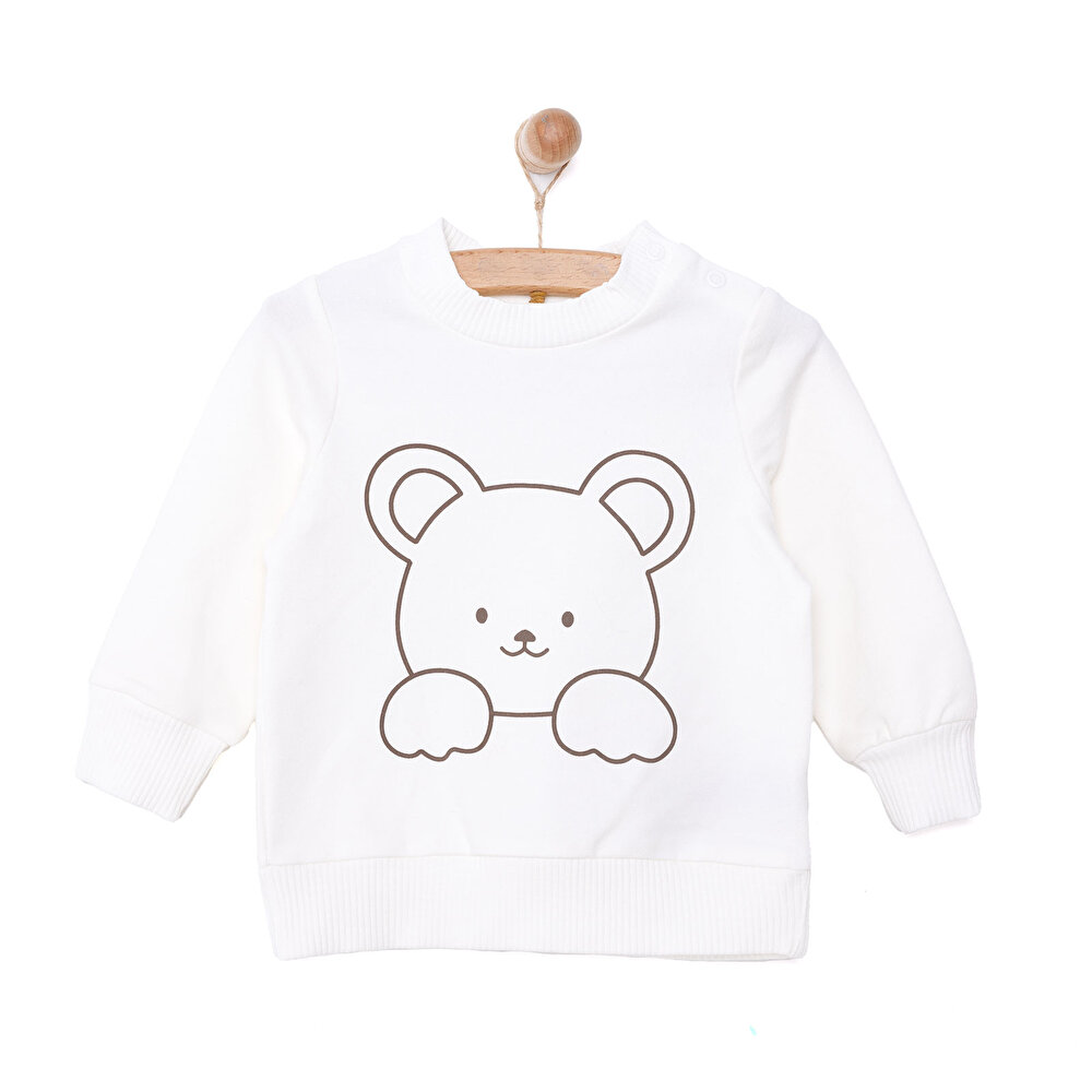 Yenidoğan Kız Kedi Sweatshirt Unisex