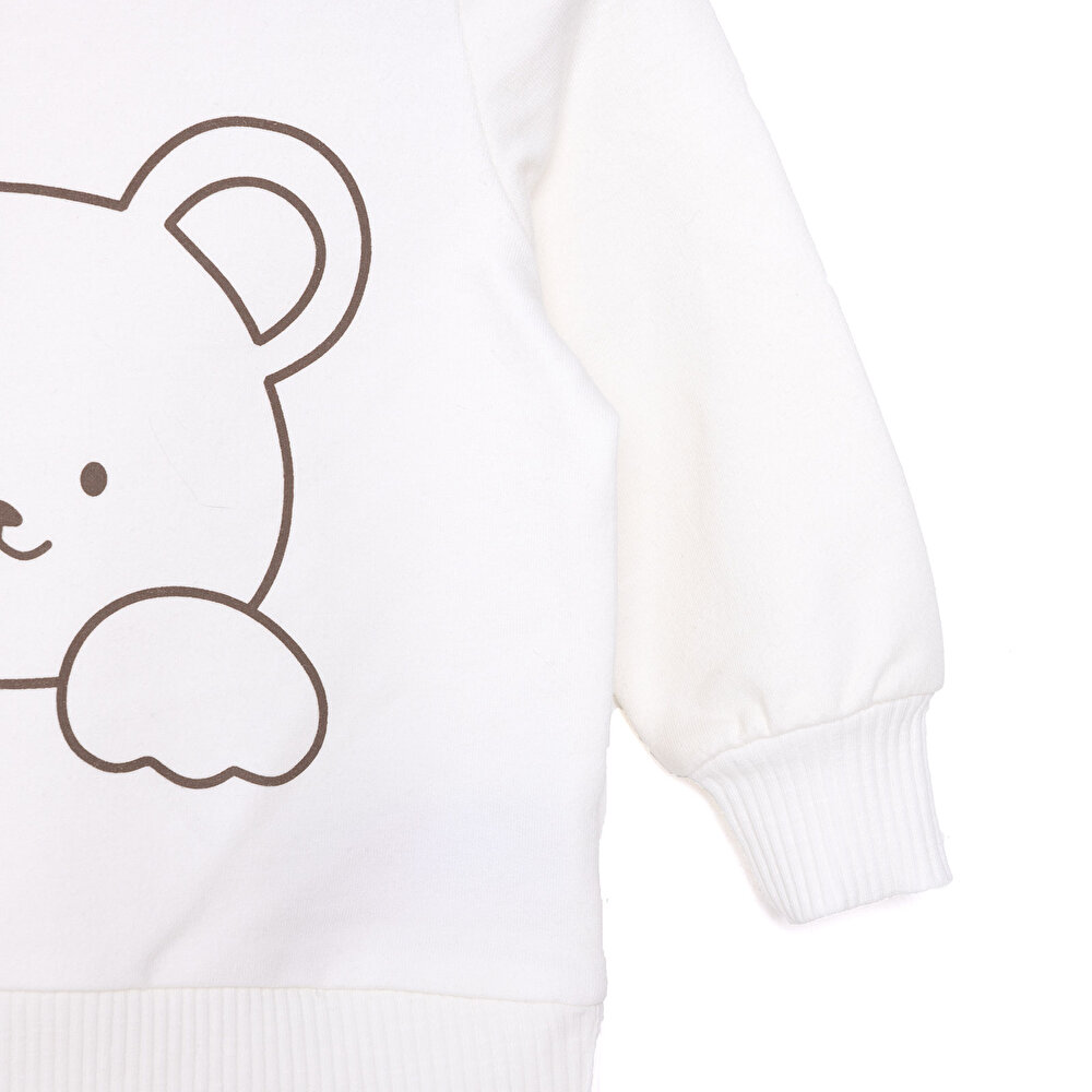 Yenidoğan Kız Kedi Sweatshirt Unisex