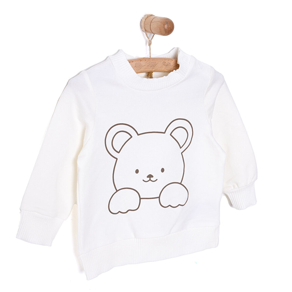 Yenidoğan Kız Kedi Sweatshirt Unisex