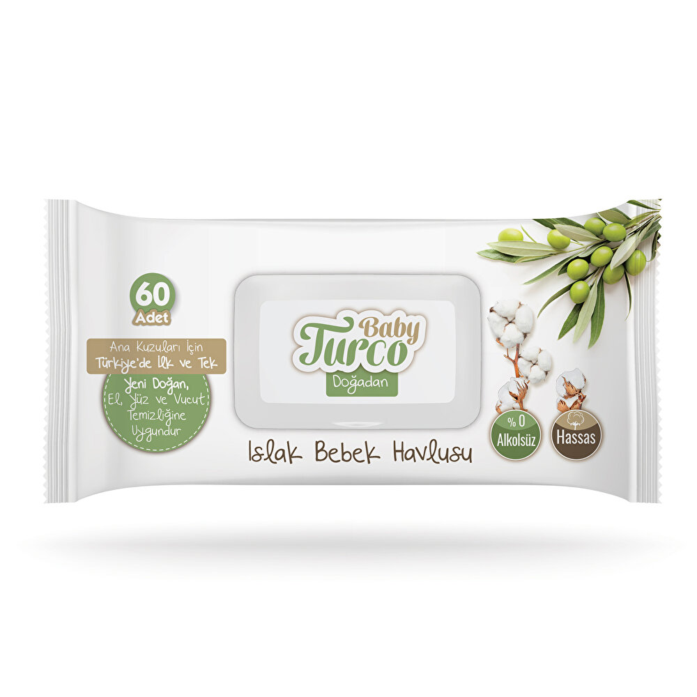 Doğadan Bebek Islak Mendil 3x60 Adet