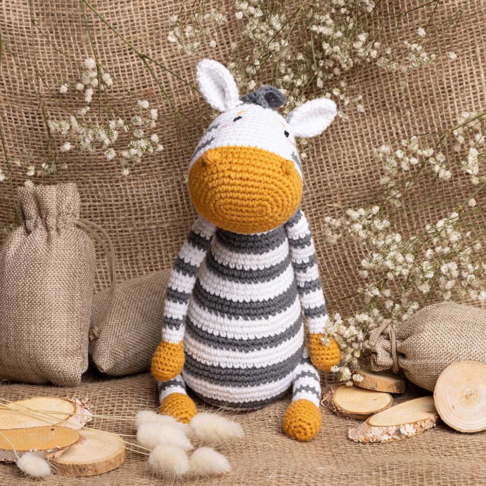 Zebra Amigurimi Oyuncak 22 cm