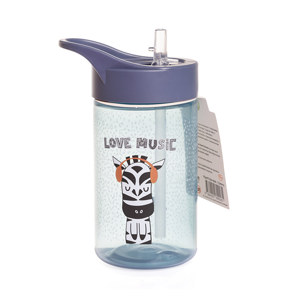 Zebra Desenli Pipetli Matara Suluk PP 430 CC