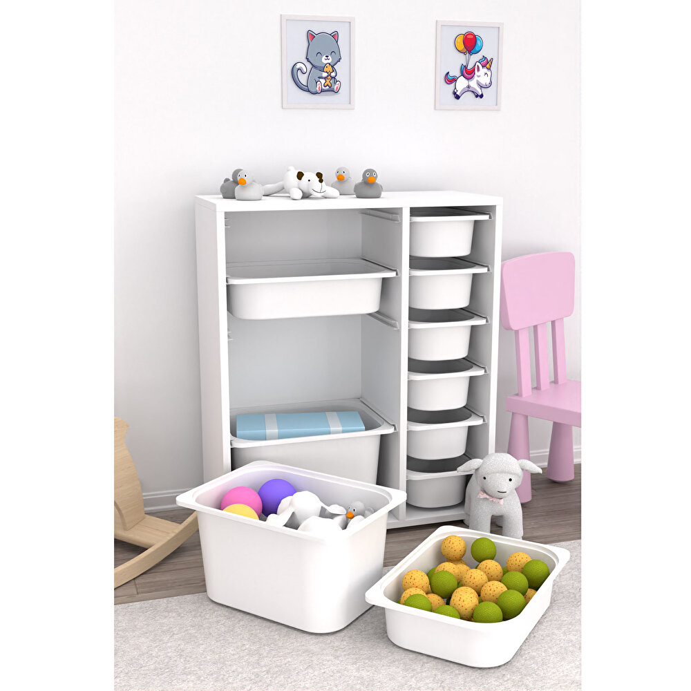 Zen 10 Sepetli Çok Amaçlı Oyuncak Dolabı