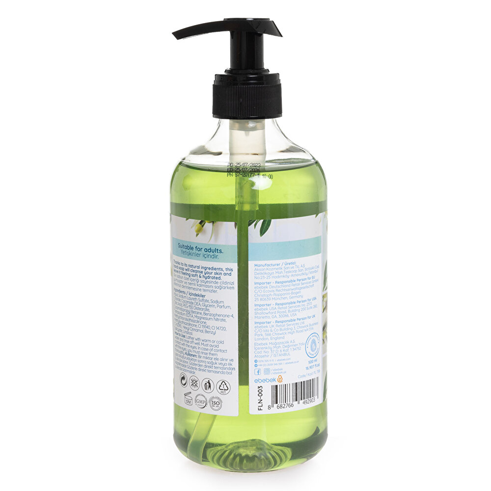 Zeytinyağlı Sıvı Sabun 500ml