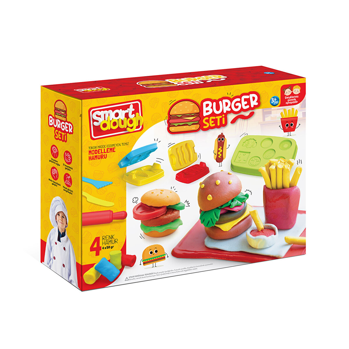 Smart Dough Hamburger Seti Hamur Kutusu - 200 Gr - ebebek