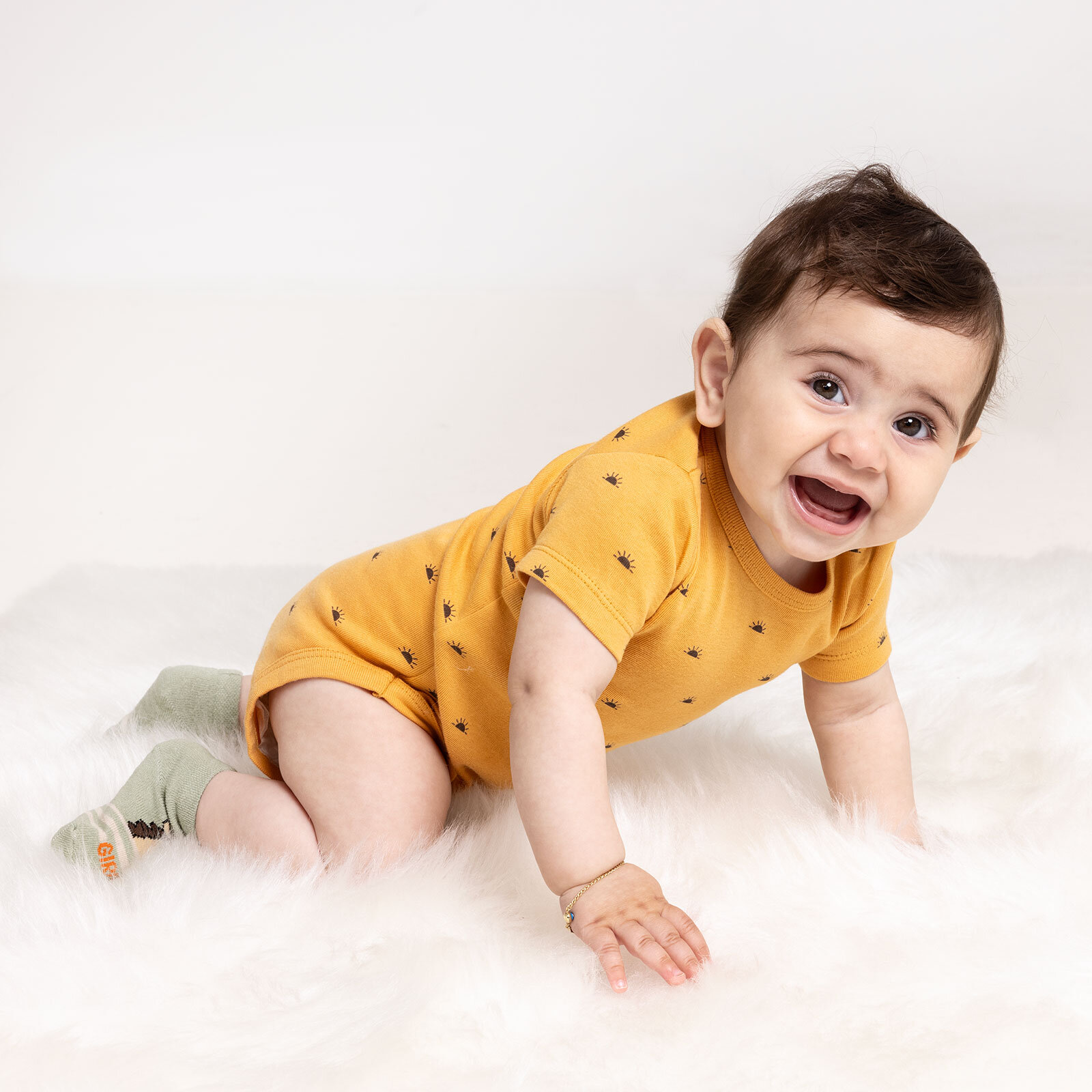 Kız Bebek Body Ribana Çıtçıtlı Zıbın Bisiklet Yaka Kısa Kol