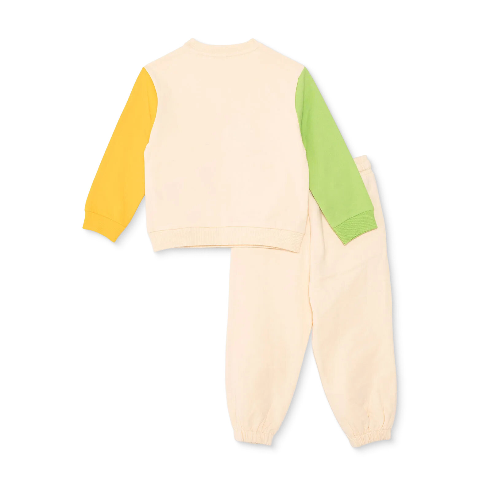 Erkek Bebek Eşofman Takımı Motto Boy Şardonlu Bisiklet Yaka Uzun Kol Ribanalı Paça