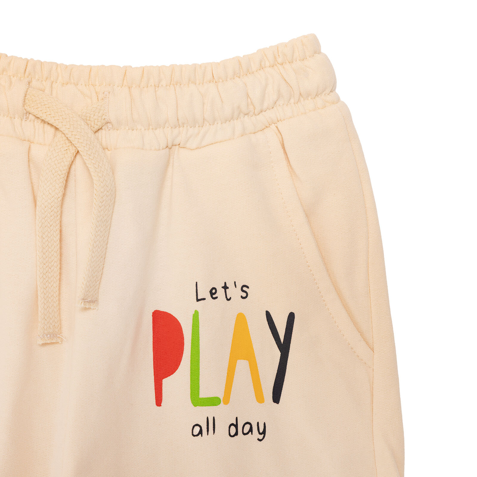 Erkek Bebek Eşofman Takımı Motto Boy Şardonlu Bisiklet Yaka Uzun Kol Ribanalı Paça