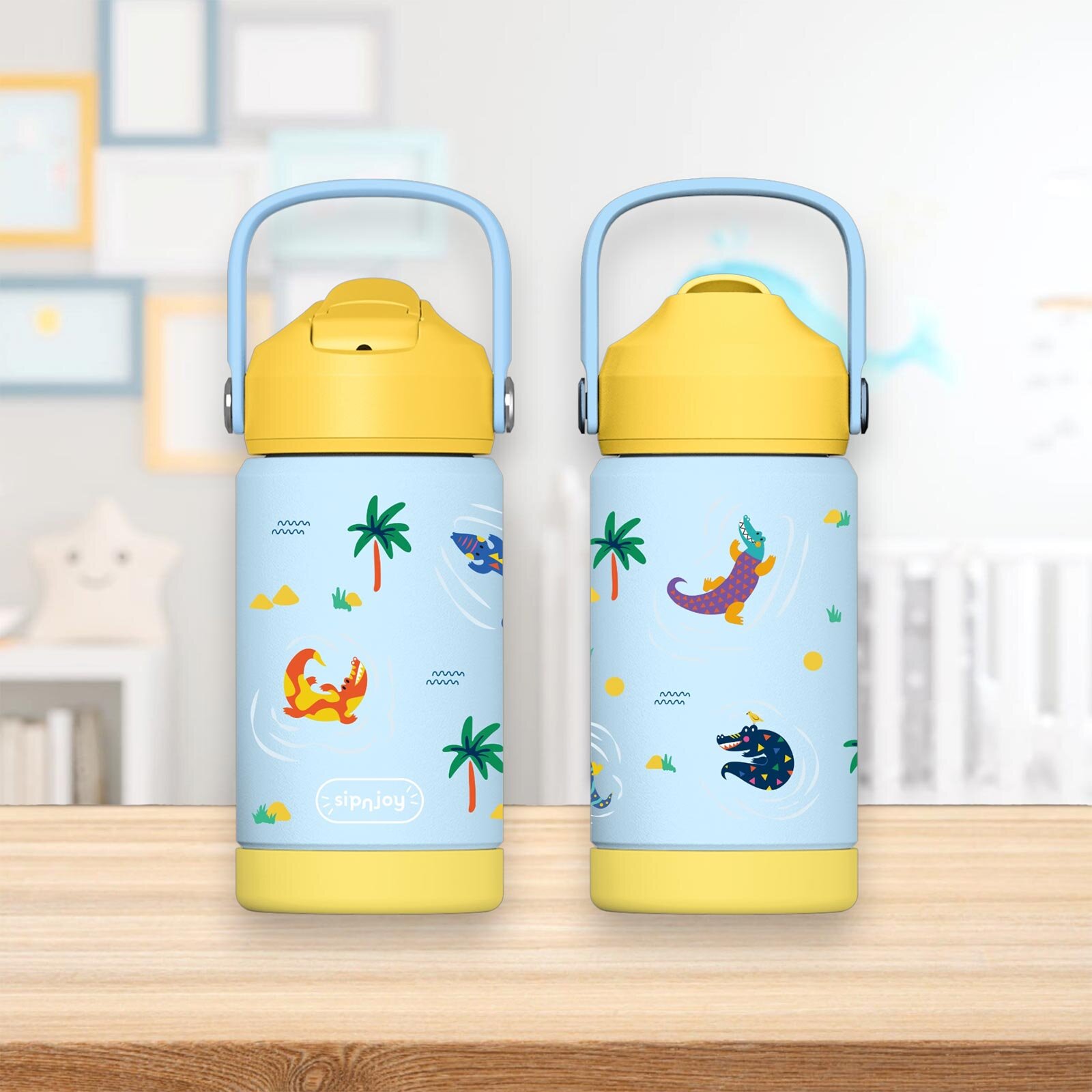 - FlipSip Çocuk Su Termosu | 360 ml - Snappy Croc