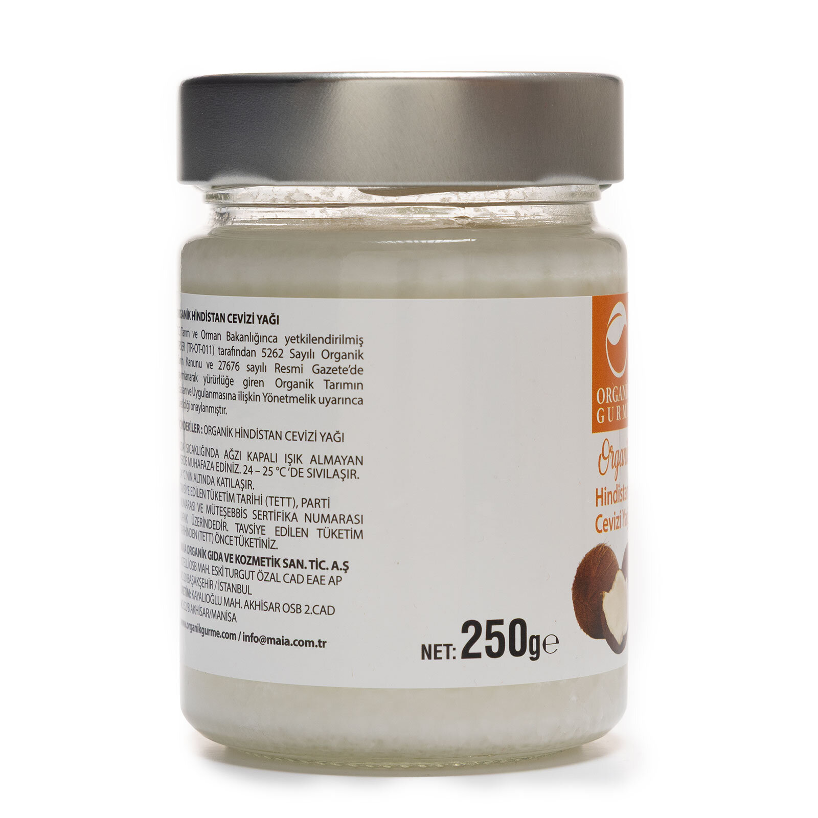 &nbsp; ORGANİK HİNDİSTAN CEVİZİ YAĞI 250 GR