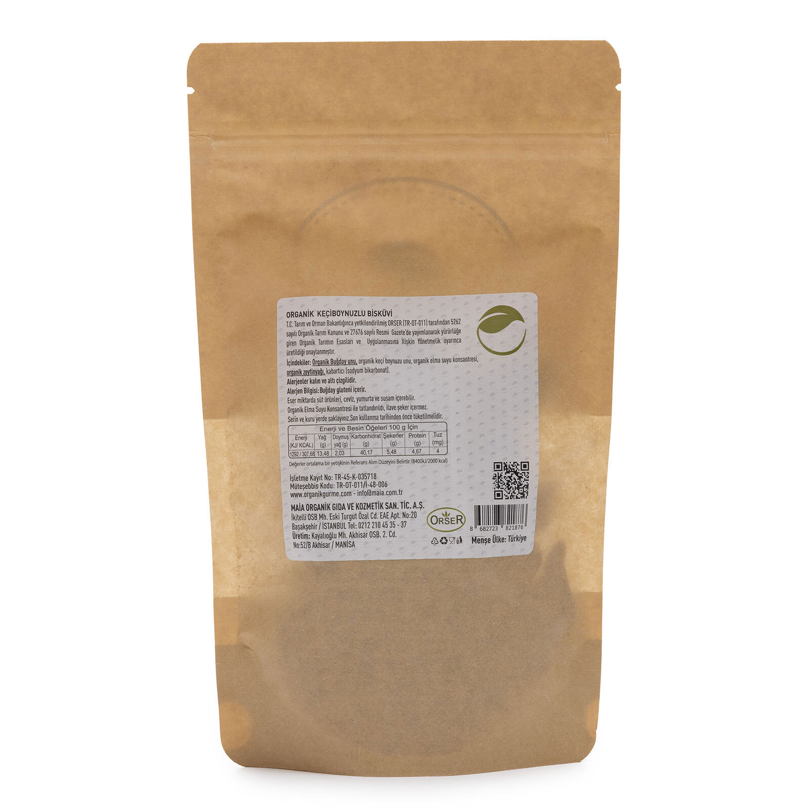 &nbsp; ORGANİK KEÇİBOYNUZLU BİSKÜVİ&nbsp; 80 GR