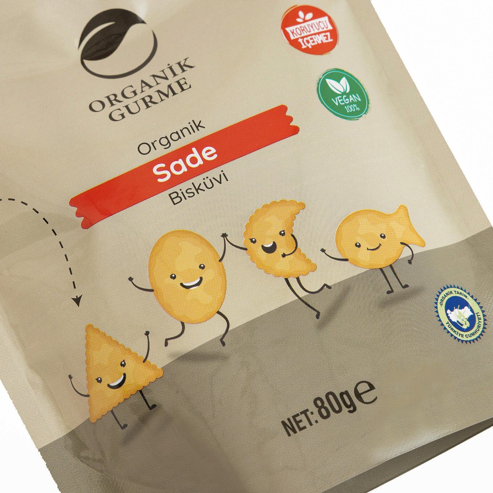 &nbsp; ORGANİK&nbsp; SADE BİSKÜVİ&nbsp; 80 GR