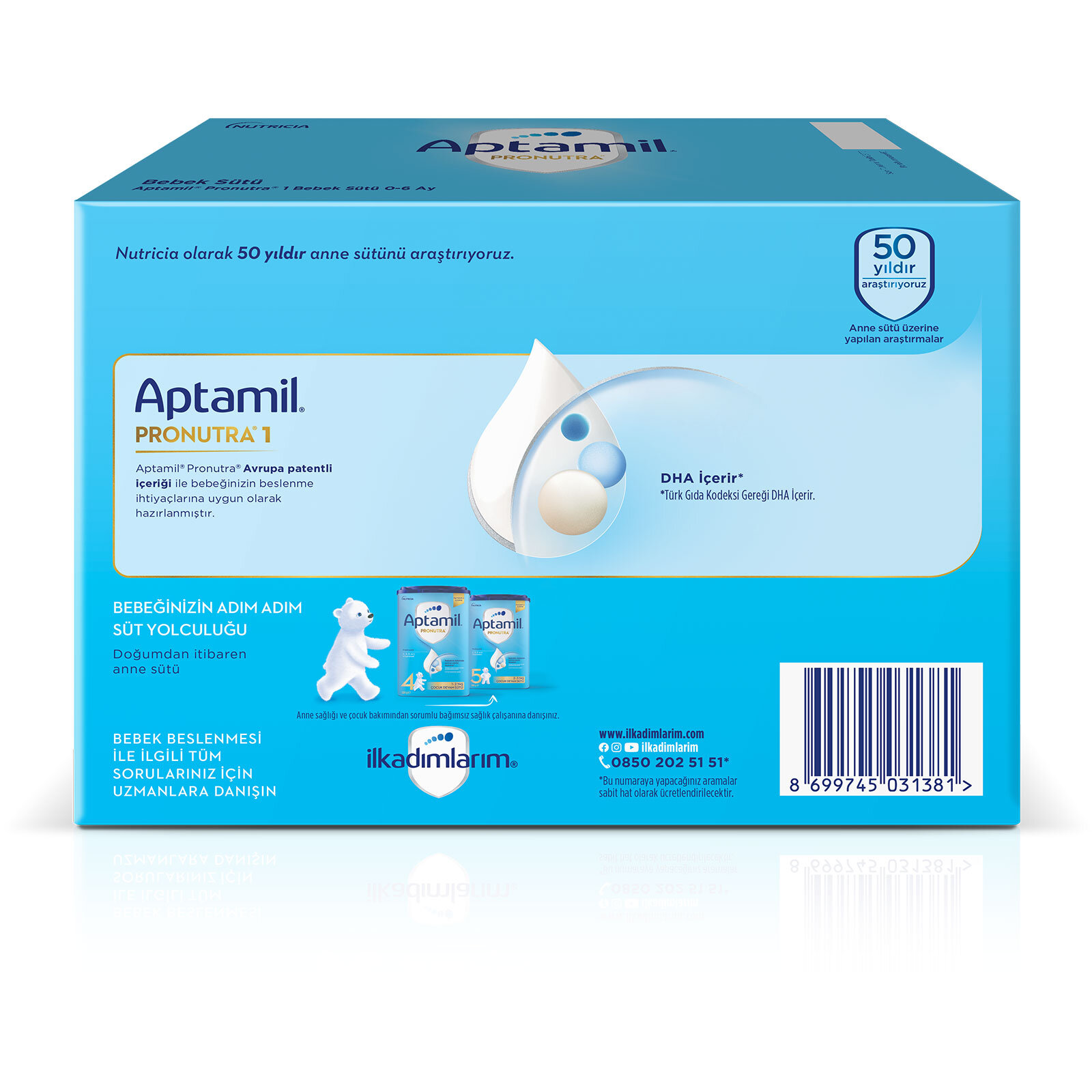 1 Bebek Sütü 2'li Paket 2x1000 gr 1 Bebek Sütü 2'li Paket 2x1000 gr