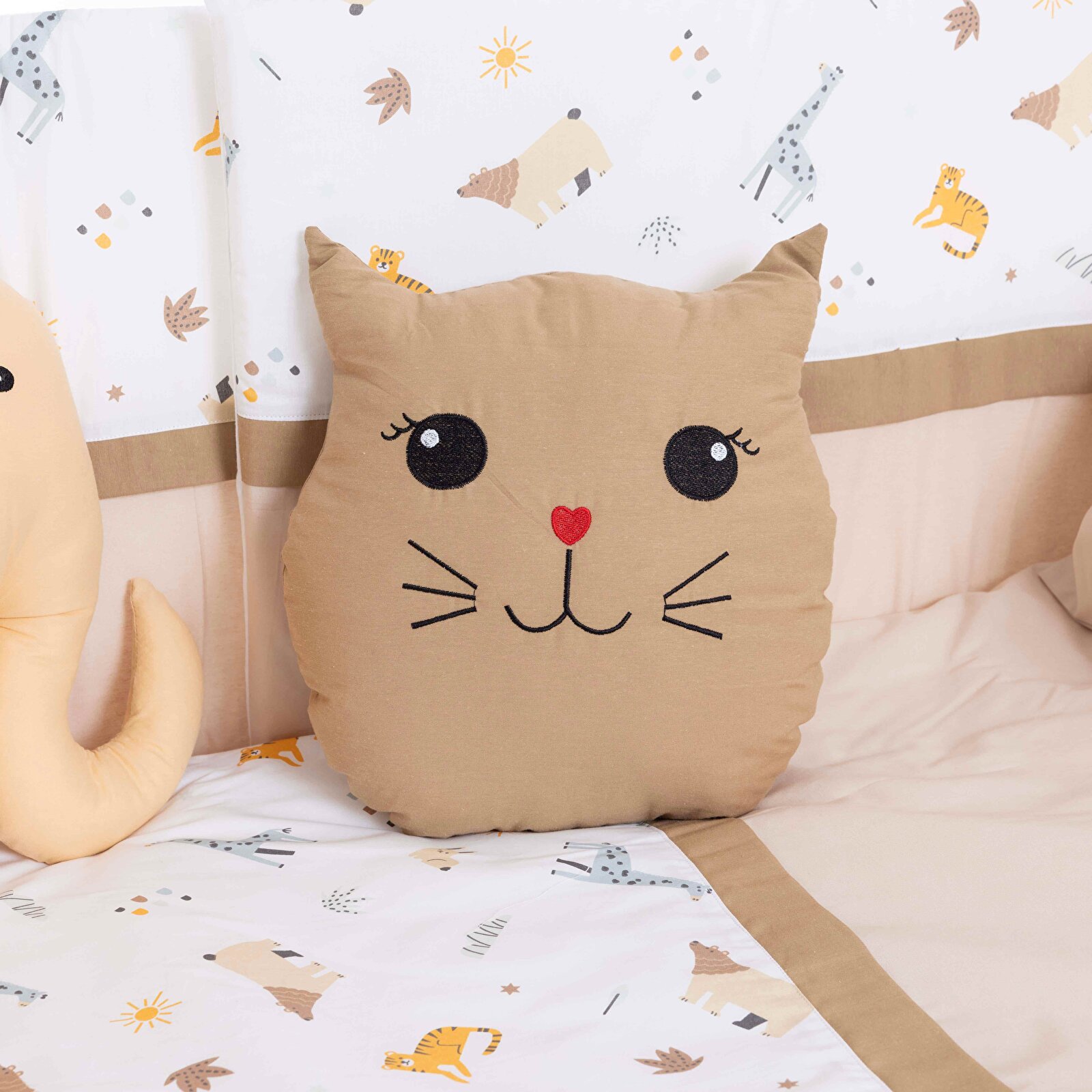 10 Parça Uyku Seti Zoo Kahverengi