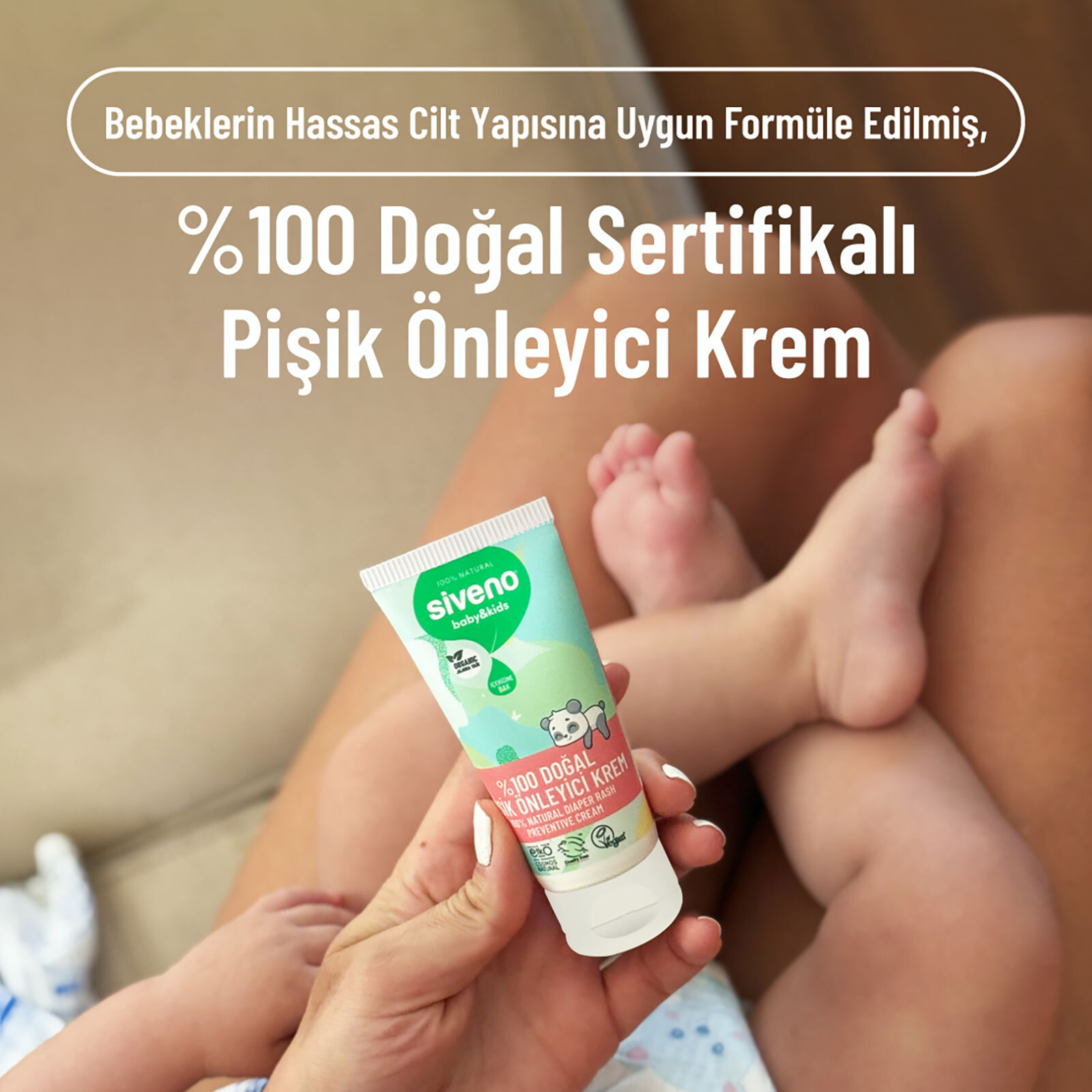 %100 Doğal Bebek Pişik Önleyici Jel Krem 50ml