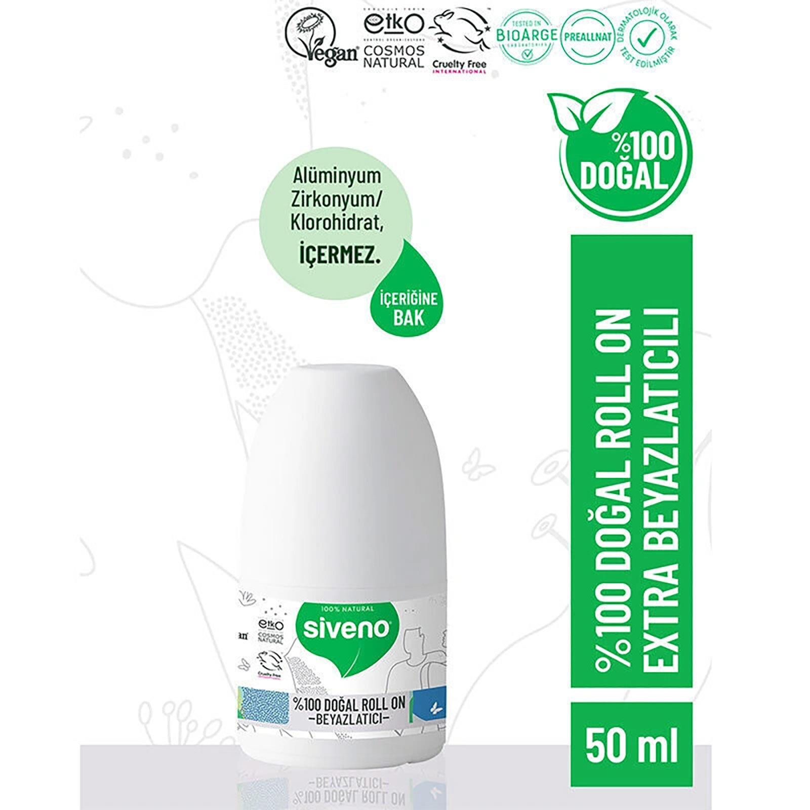 %100 Doğal Roll-On Beyazlatıcı