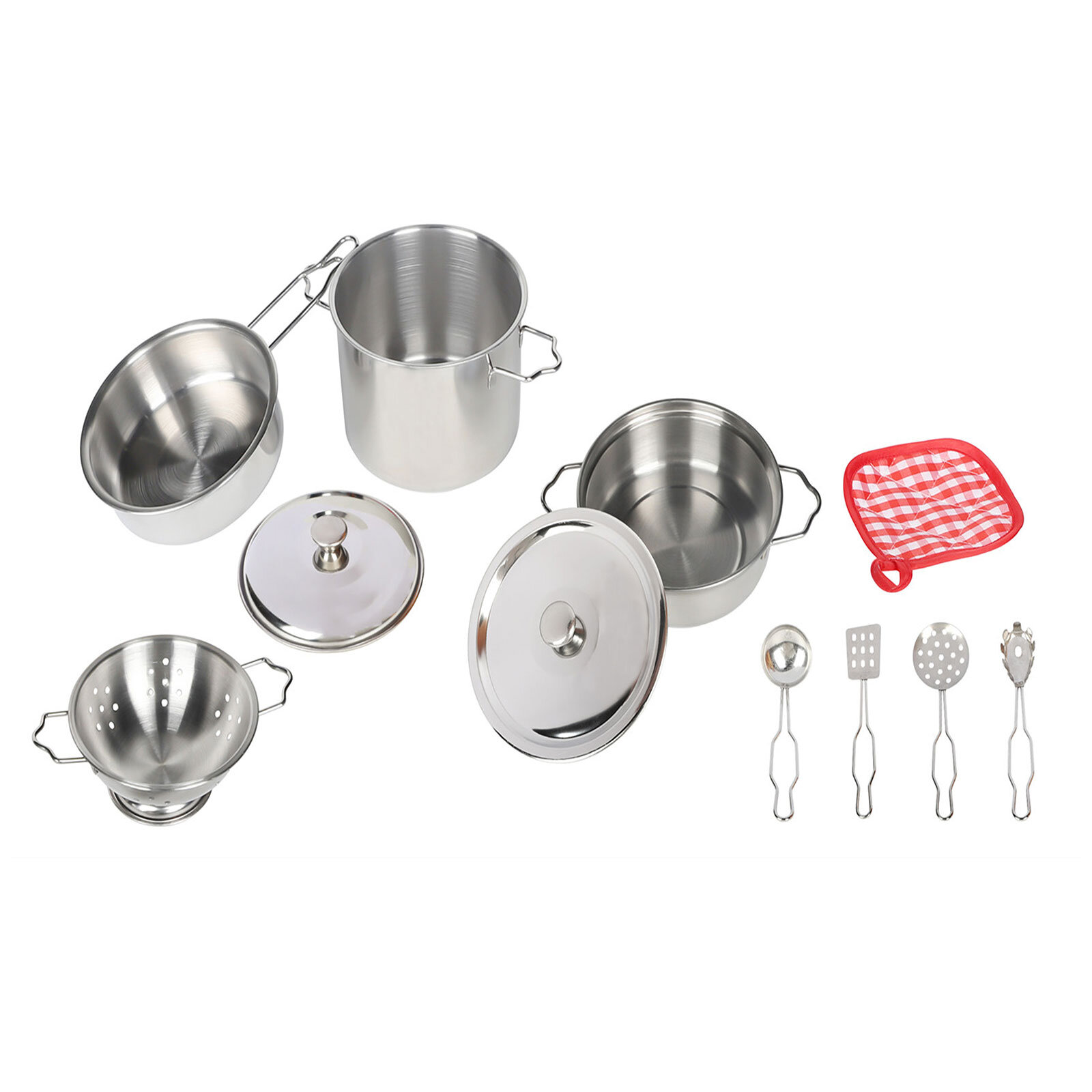 11 Parca Celik Tencere Tava Set