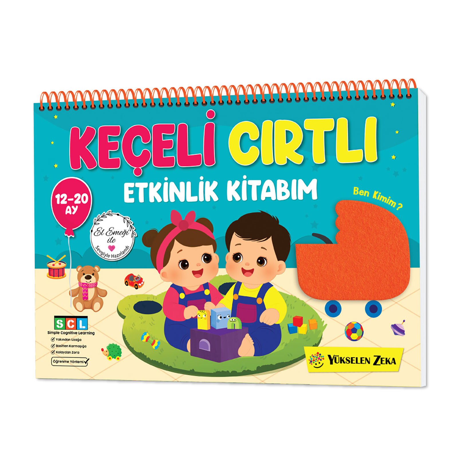 12-20 Ay İlk Cırt Cırtlı - Keçeli Etkinli Kitabım 12-20 Ay İlk Cırt Cırtlı - Keçeli Etkinli Kitabım