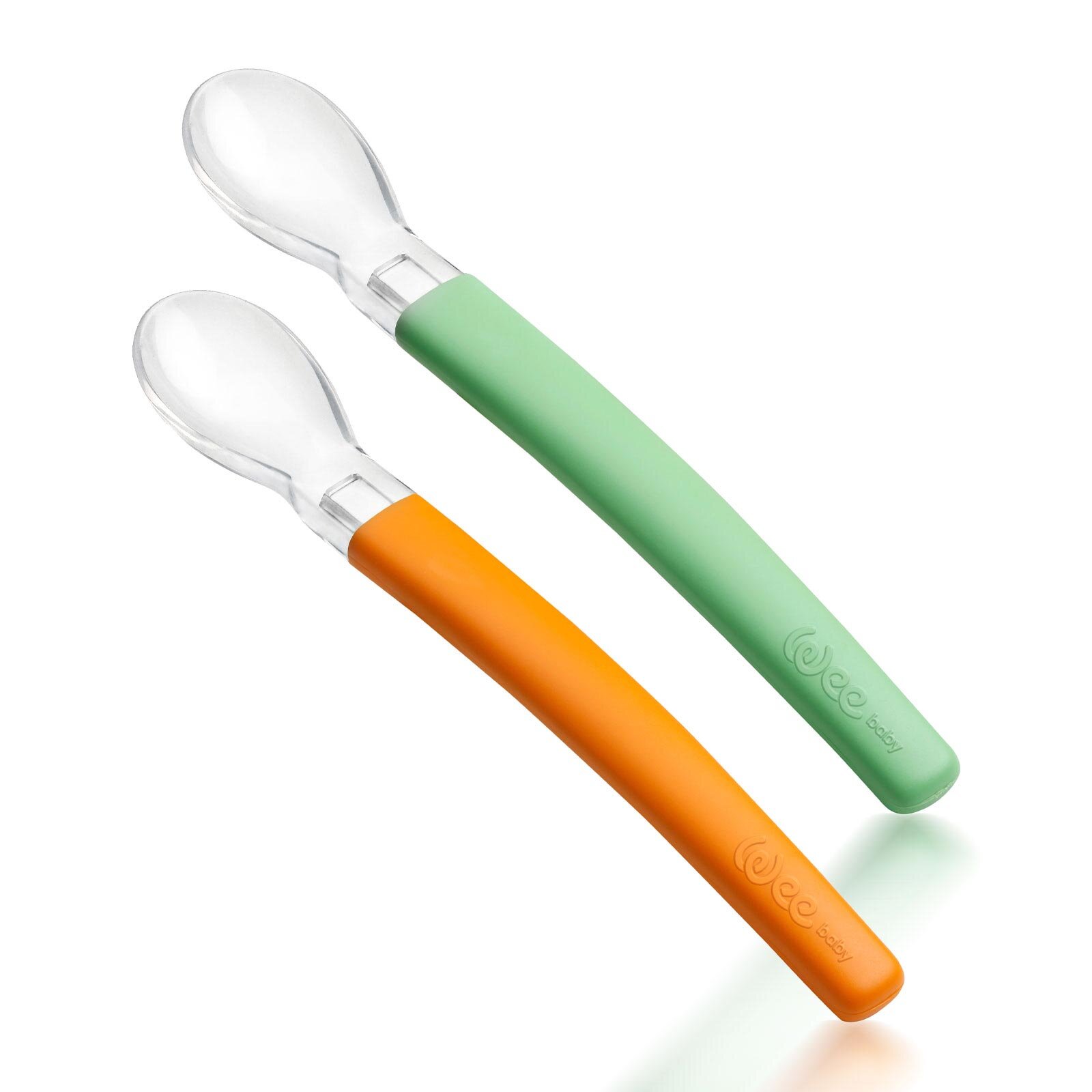 122 Wee Baby Mama Kaşığı 2 li Yeşil-Turuncu