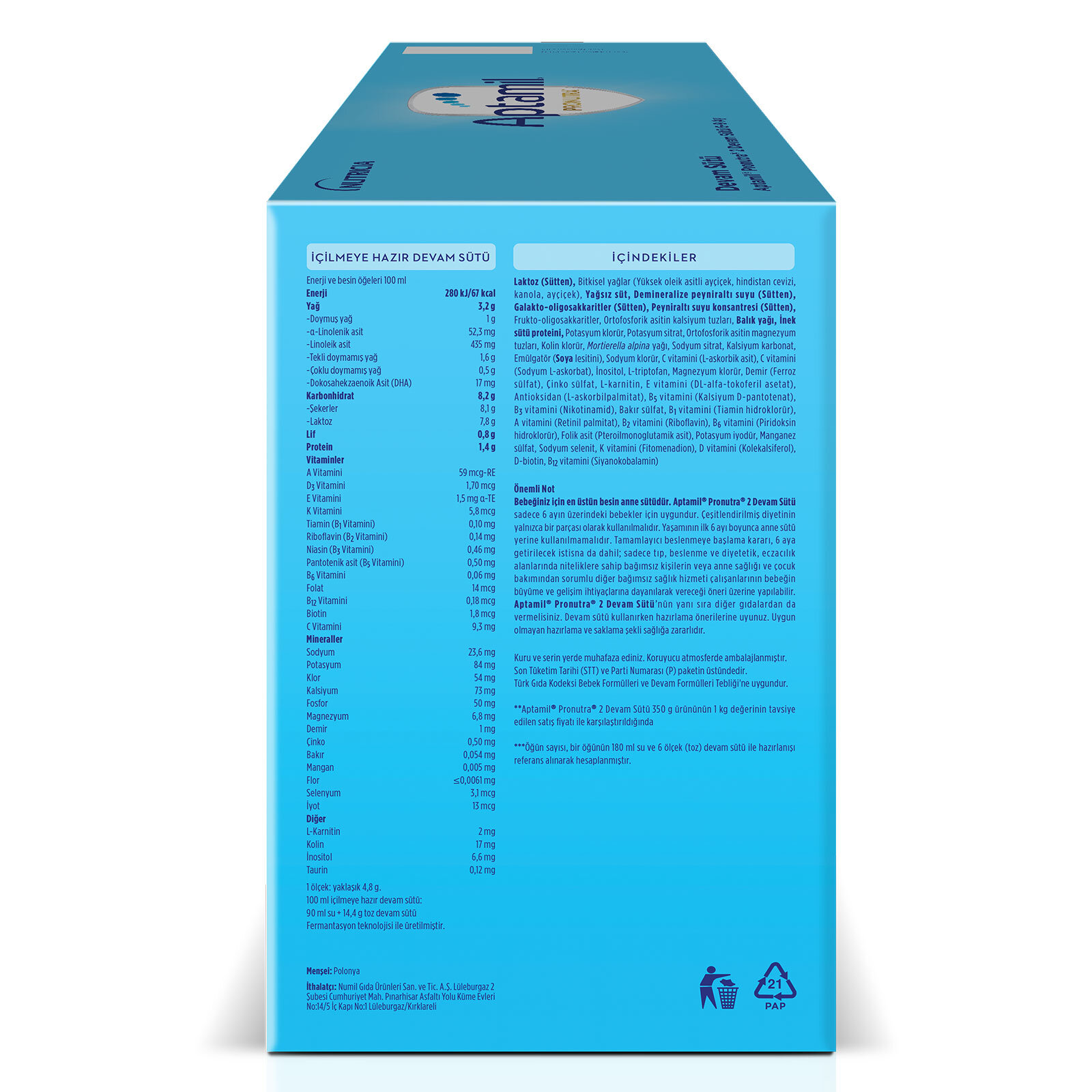 2 Devam Sütü 2'li Paket 2x1000 gr