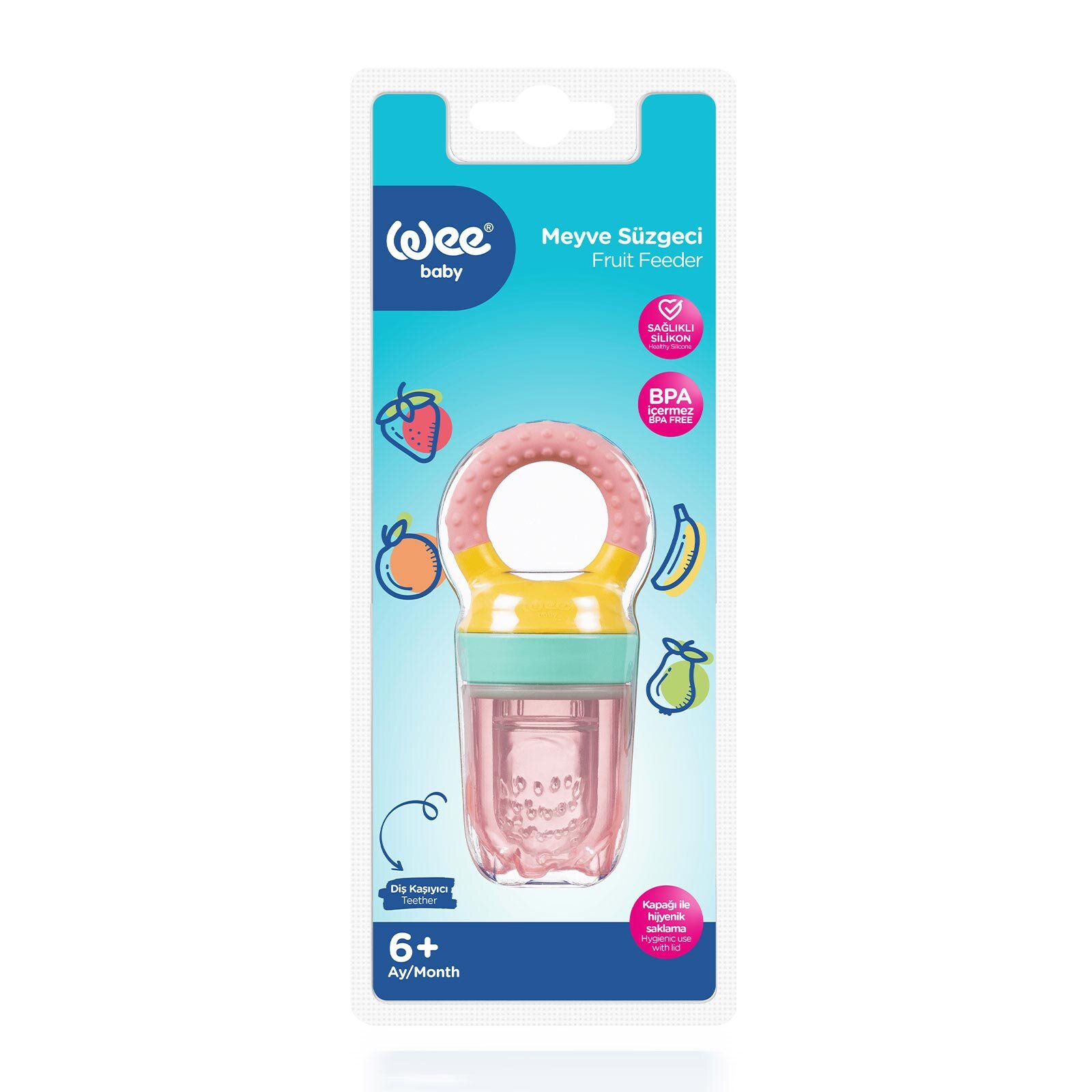207 Wee Baby Meyve Süzgeci Pembe 207 Wee Baby Meyve Süzgeci Pembe