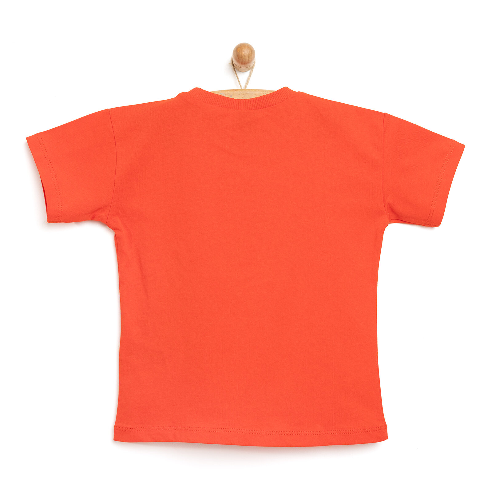 Kız Bebek Tshirt Minnie Mouse Bisiklet Yaka Kısa Kol Kırmızı