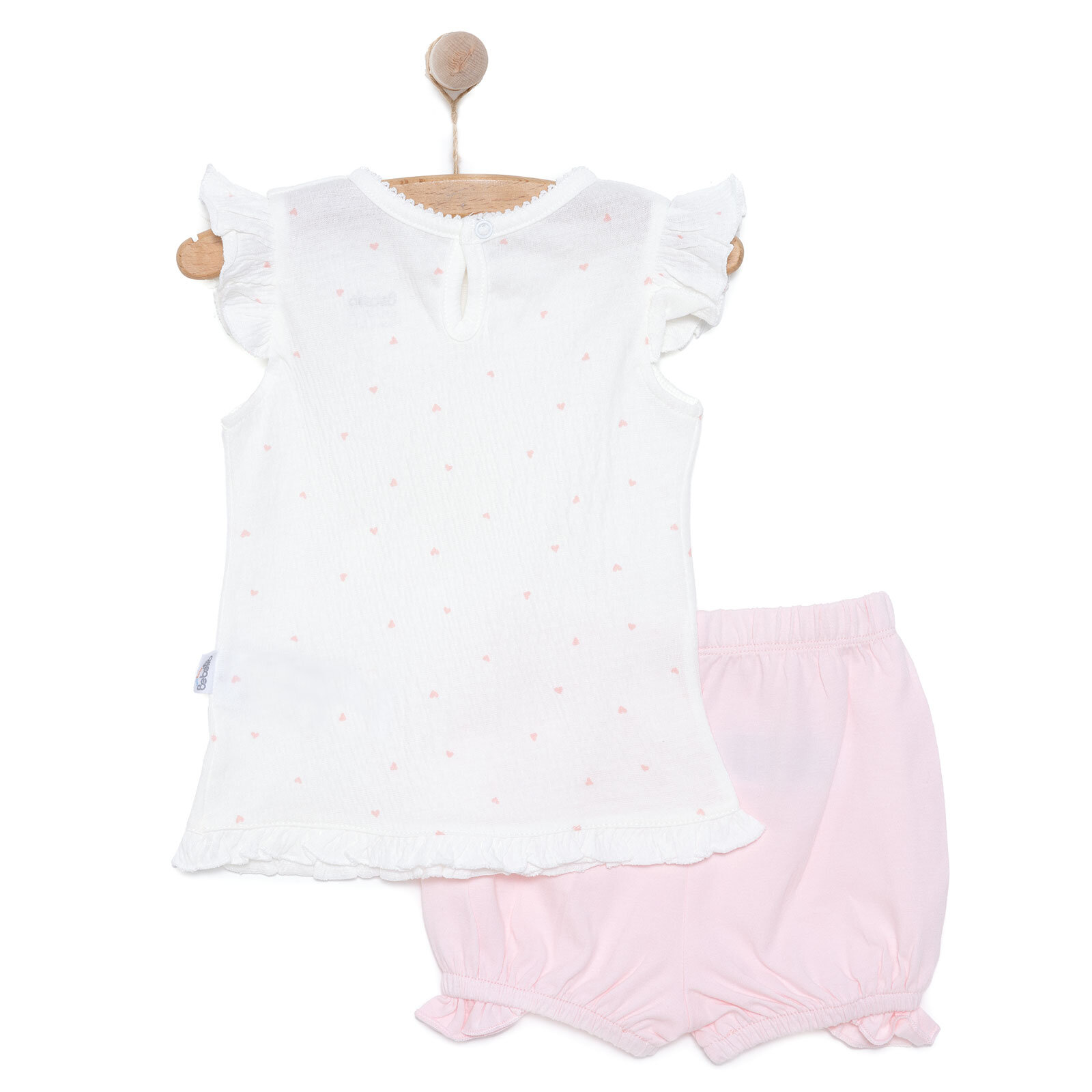 25Y Bebetto Yenidoğan Mini Heart Tshirt-Şort Kız Bebek