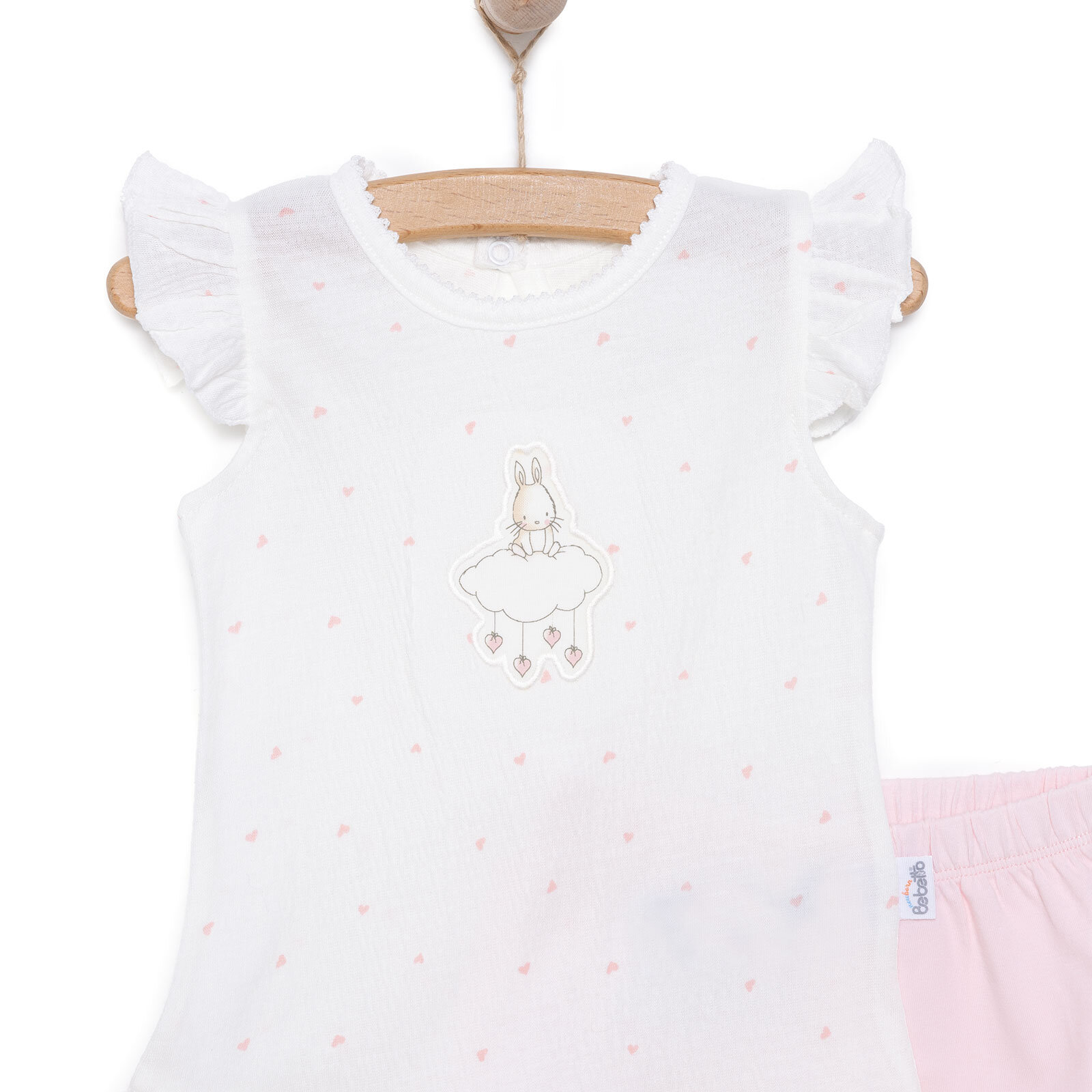 25Y Bebetto Yenidoğan Mini Heart Tshirt-Şort Kız Bebek