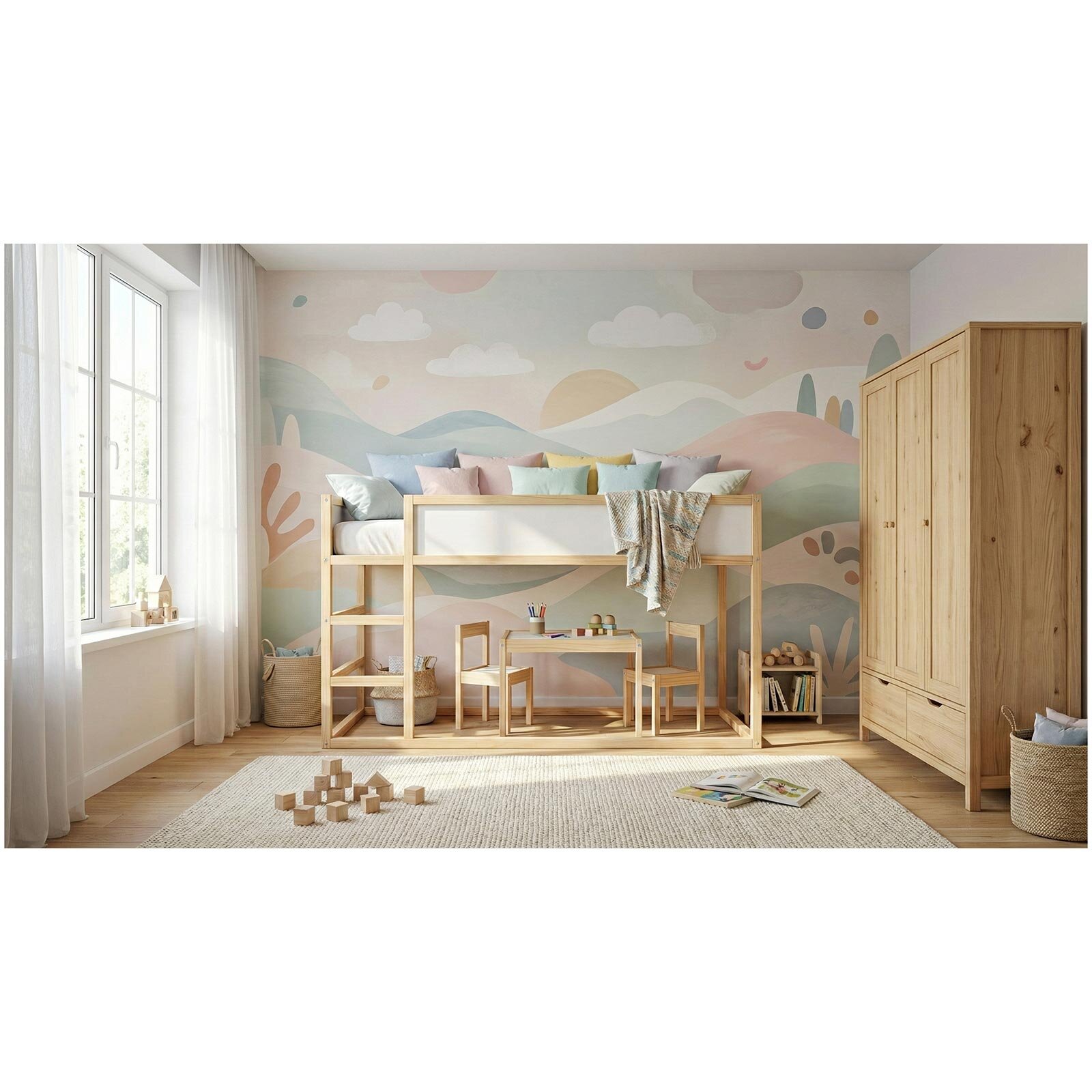 2in1 Montessori Karyola 90x190 cm
