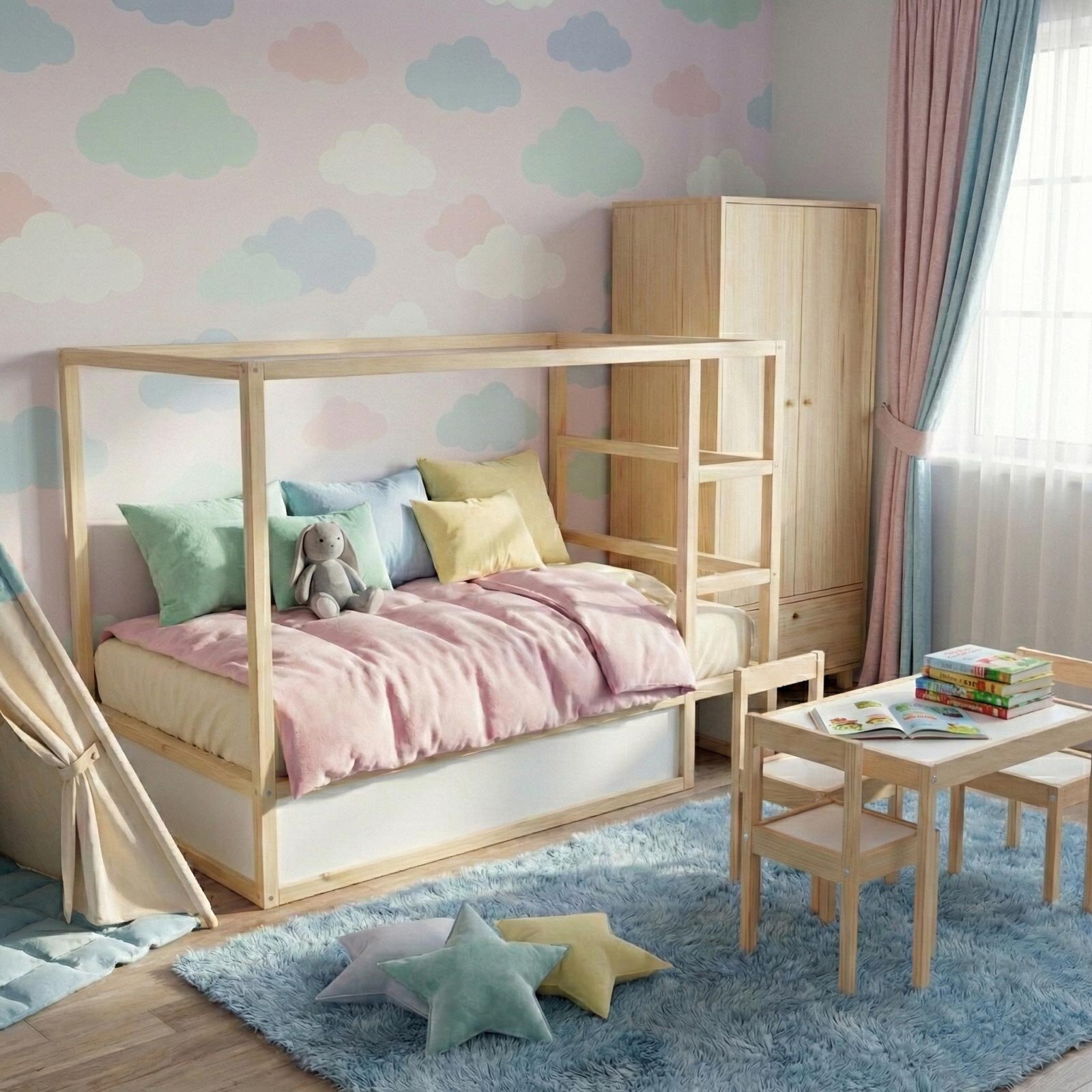 2in1 Montessori Karyola 90x190 cm