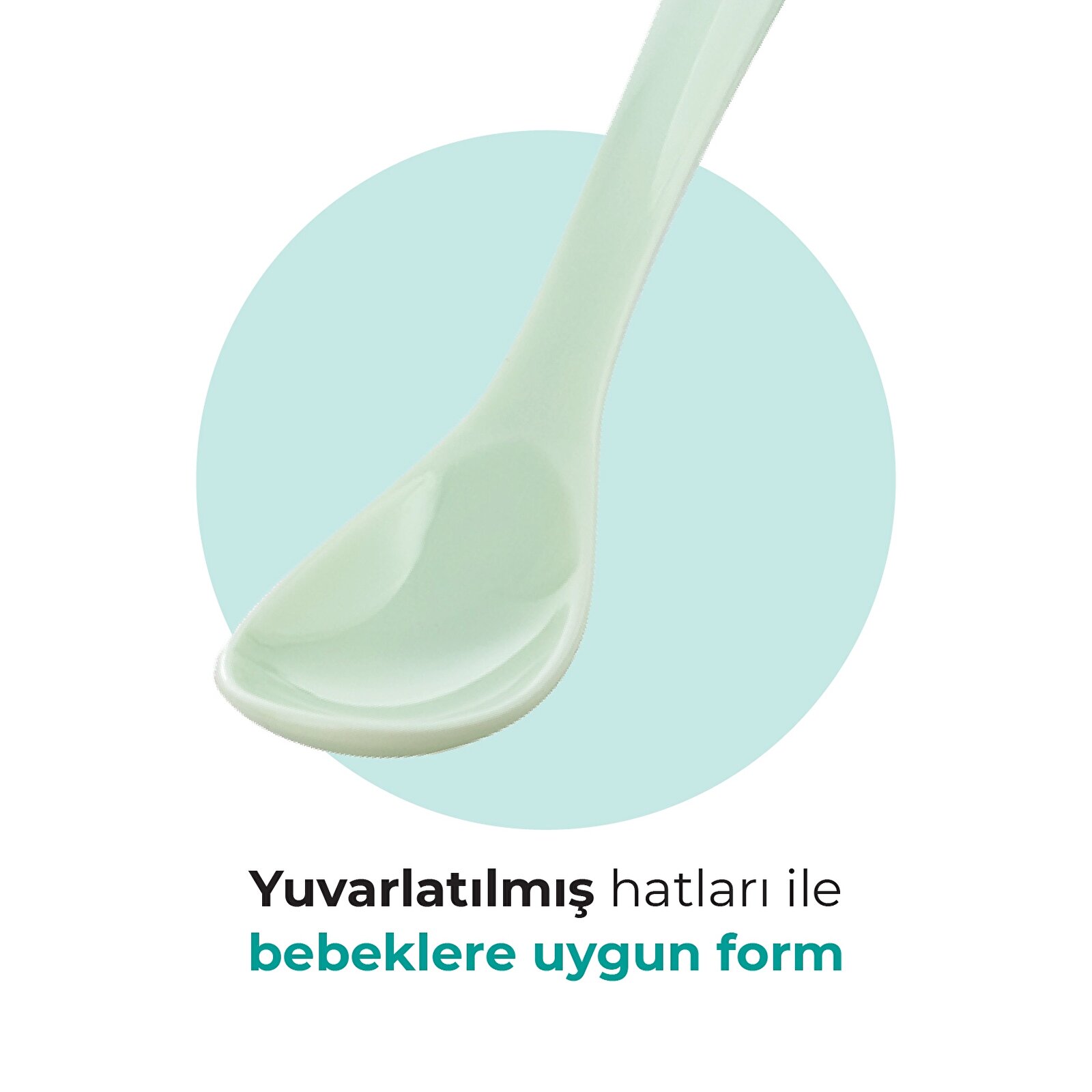 2'li Beslenme Kaşığı Powder Green/Blue & Saklama Kutusu
