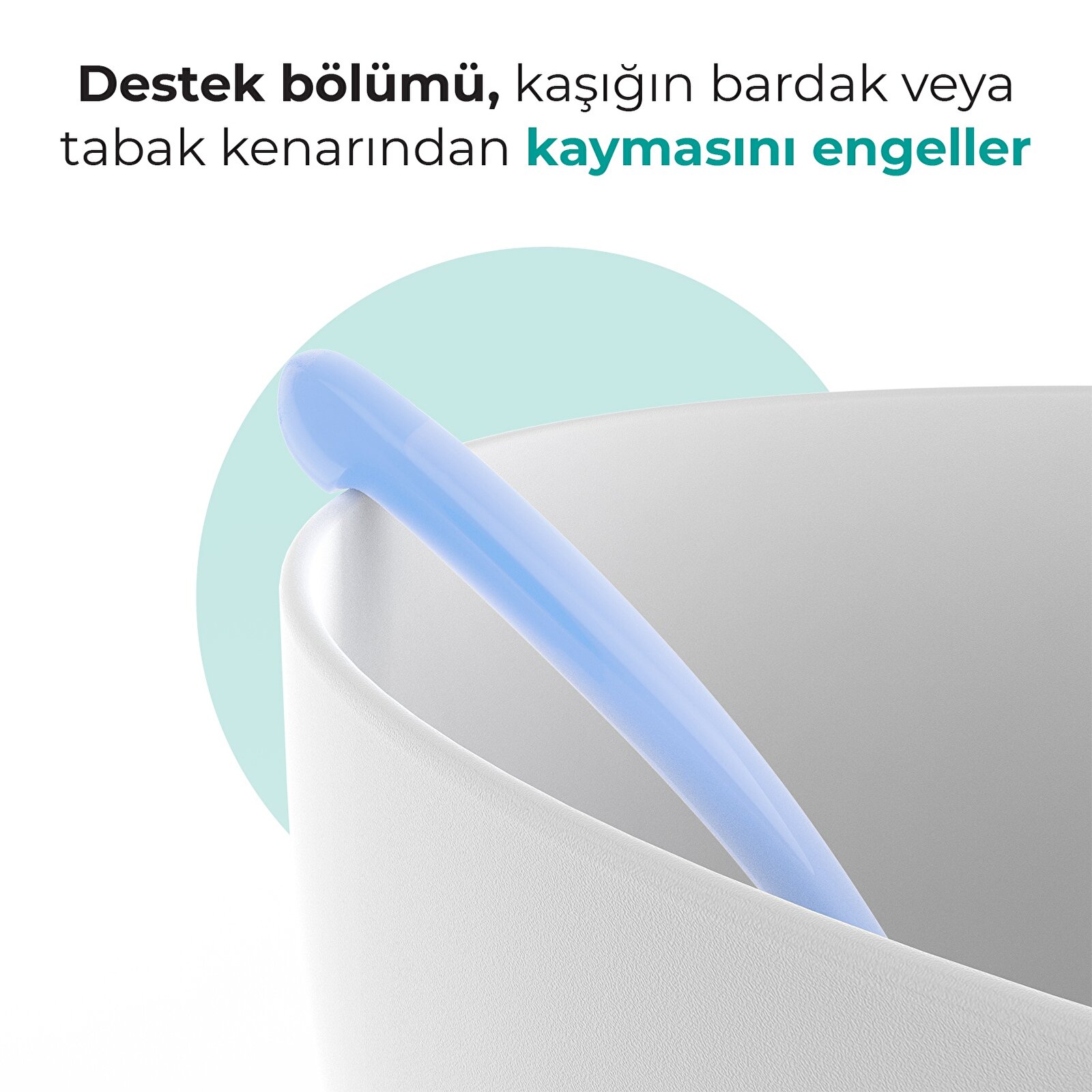 2'li Beslenme Kaşığı Powder Green/Blue & Saklama Kutusu