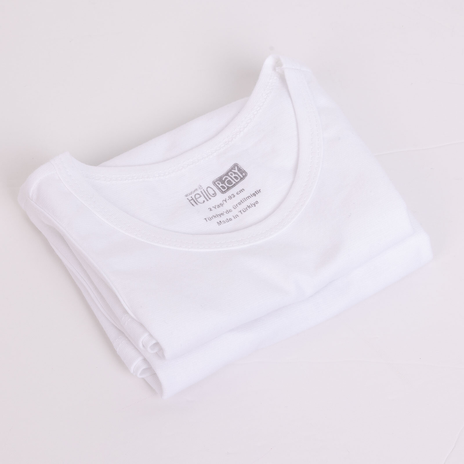 2'li Beyaz Atlet Erkek Bebek