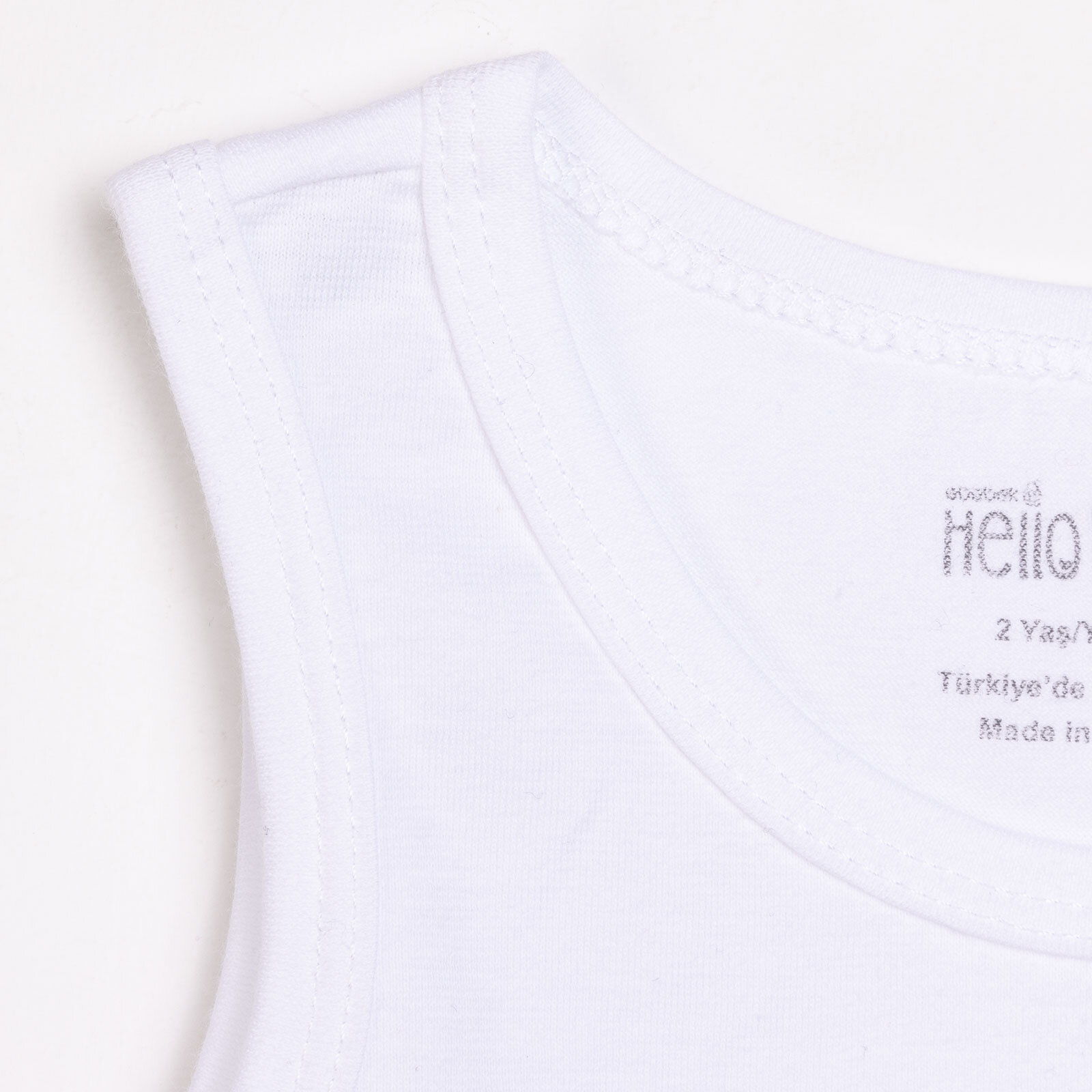 2'li Beyaz Atlet Erkek Bebek