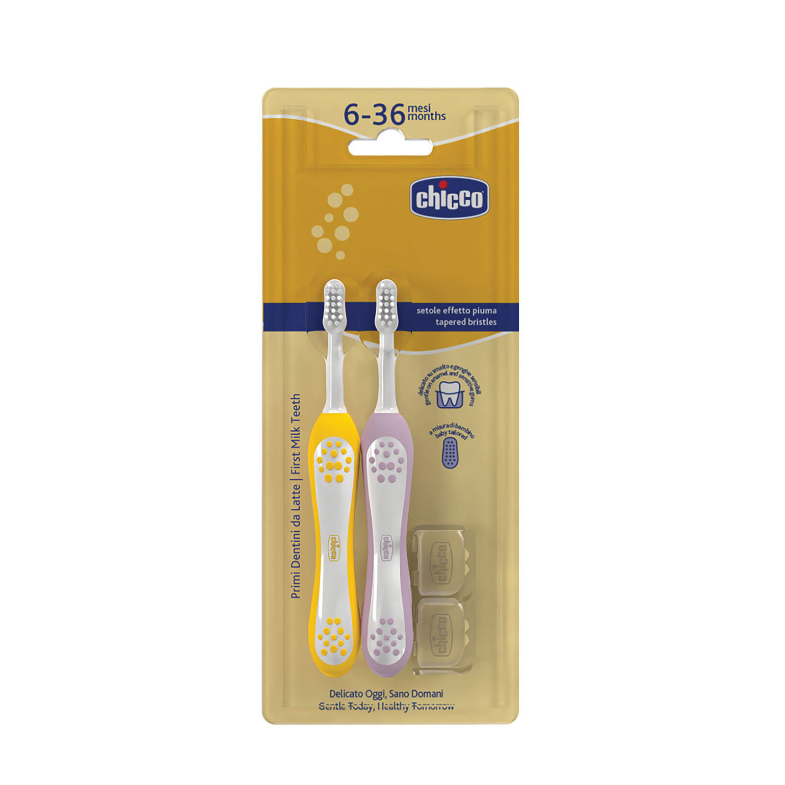 2'Lİ DİŞ FIRÇASI 6-36 AY LILAC MUSTARD