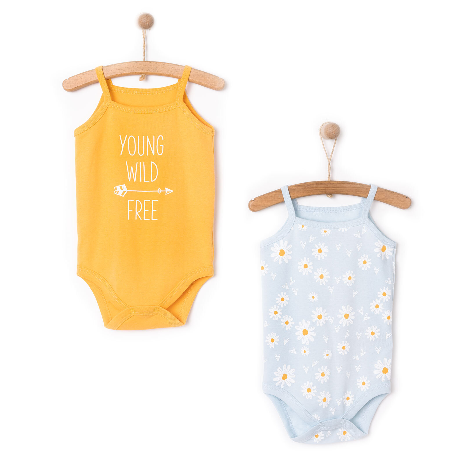 2li İp Askılı Body Kız Bebek