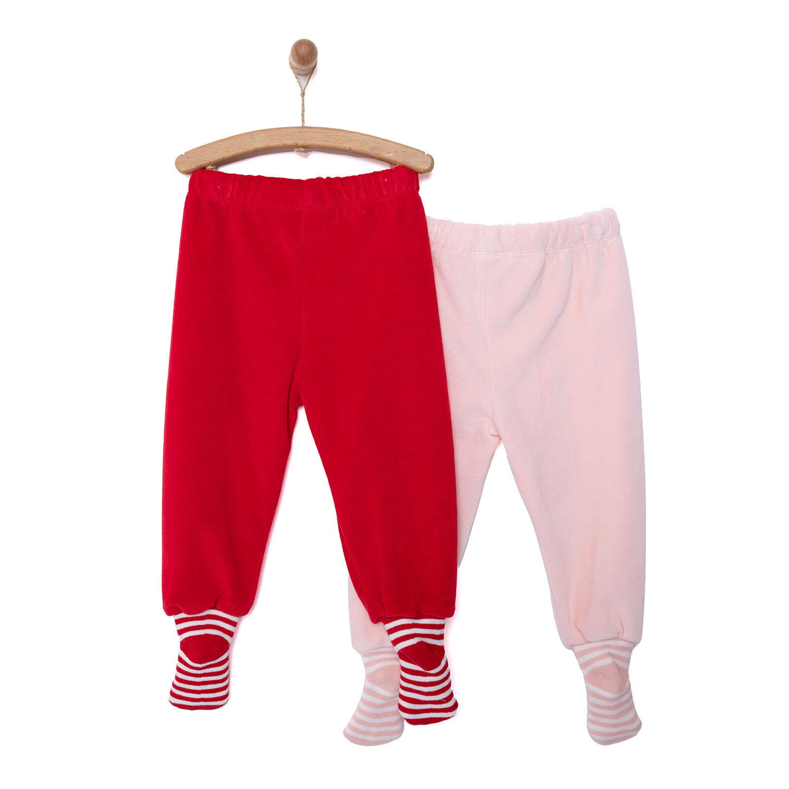 2li Kadife Çoraplı Pantolon Kız Bebek 2li Kadife Çoraplı Pantolon Kız Bebek