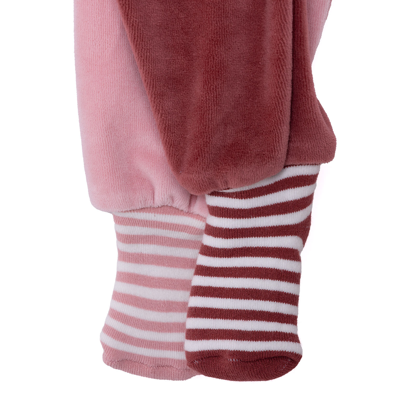 2li Kadife Çoraplı Pantolon Kız Bebek