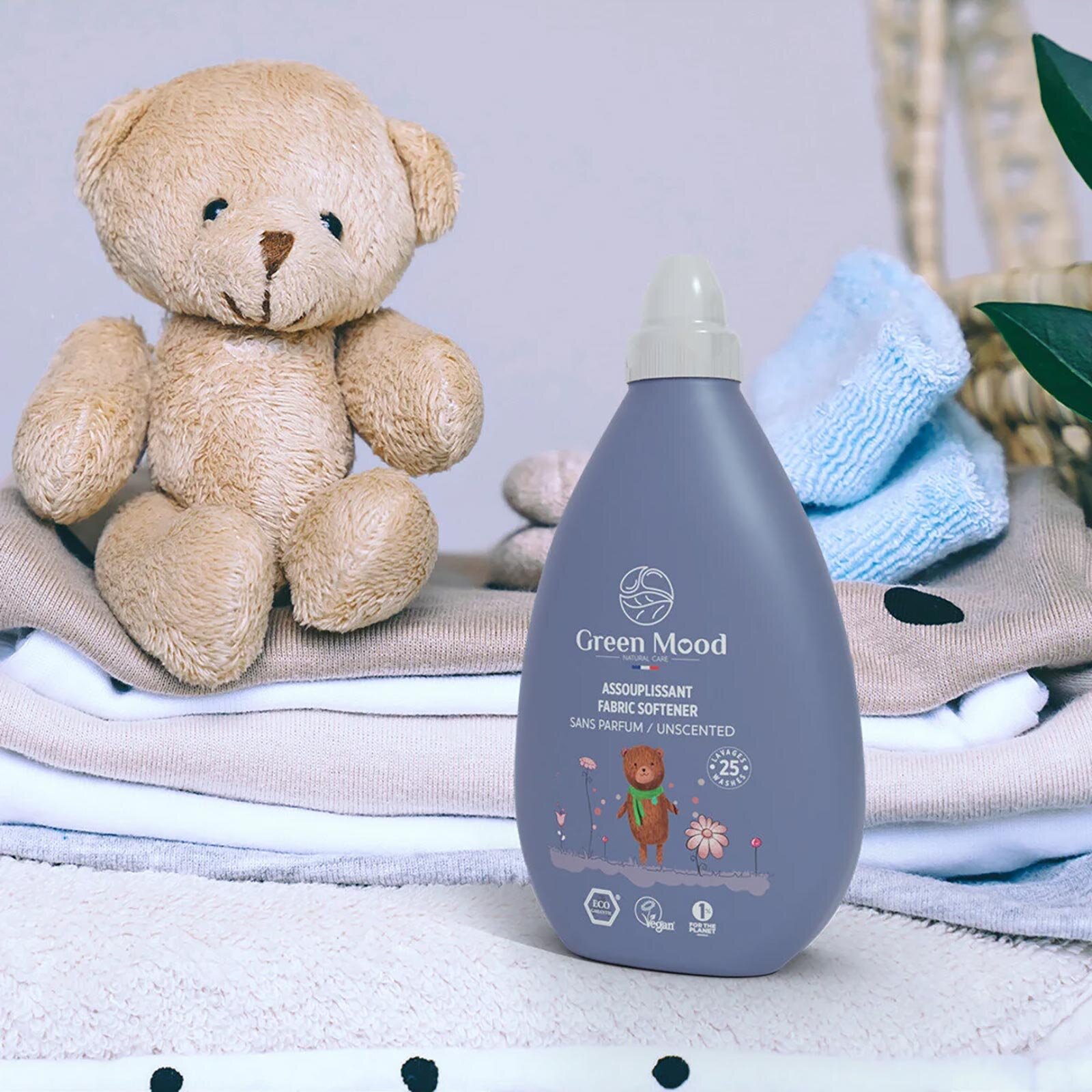 2'li Parfümsüz Bebek Çamaşır Temizlik Seti (Deterjan 1000 ml+Yumuşatıcı 1000 ml) 2000ml