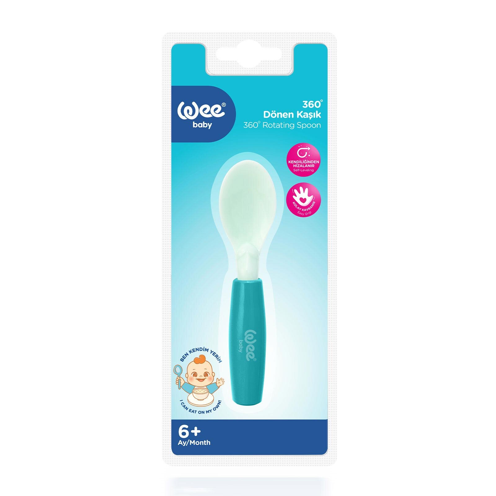 360 Dönen kaşık Turkuaz
