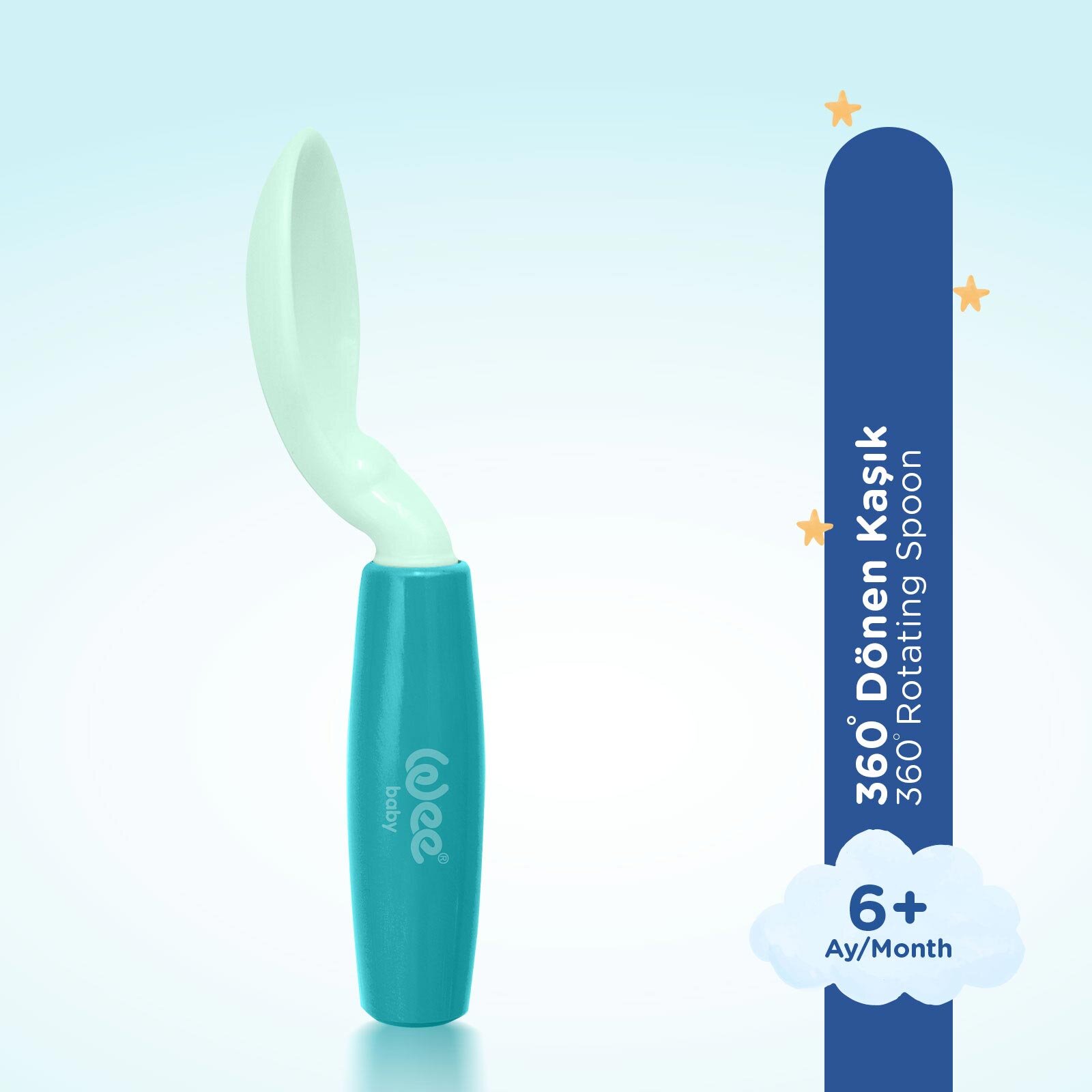 360 Dönen kaşık Turkuaz