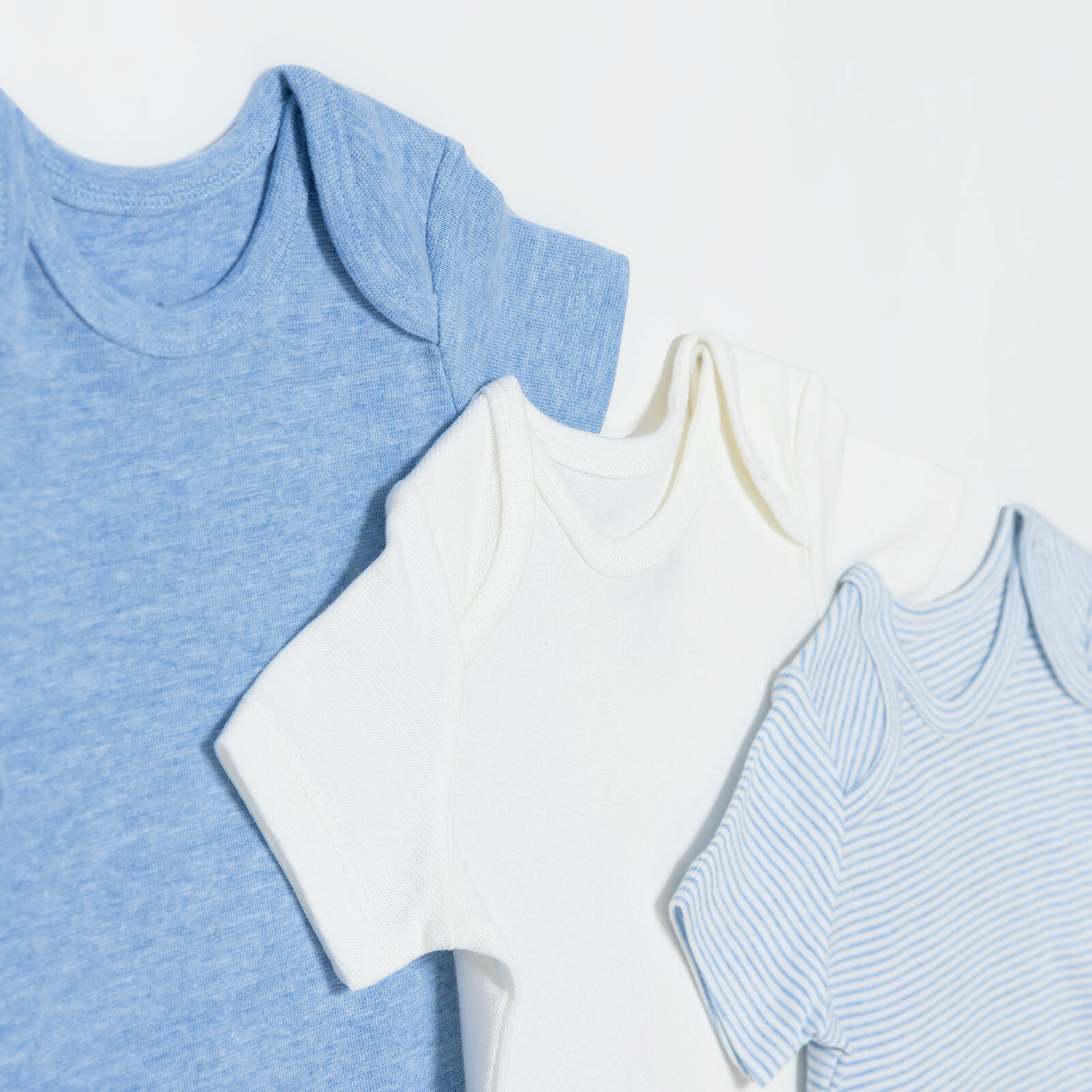 Erkek Bebek 3lü Atlet Body Ribana Bisiklet Yaka Kısa Kol Erkek Bebek 3lü Atlet Body Ribana Bisiklet Yaka Kısa Kol